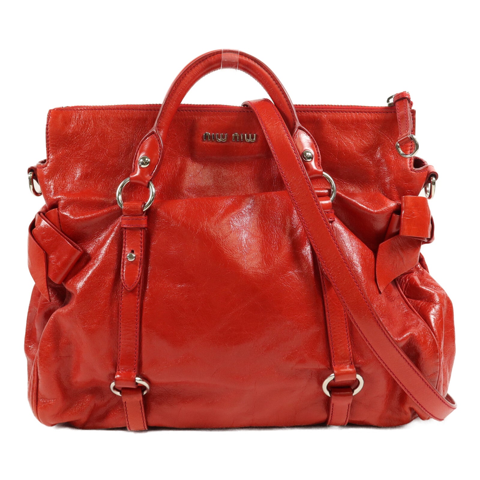 Miu Miu 牛皮皮革2 Way Shoulder手挽肩背兩用袋