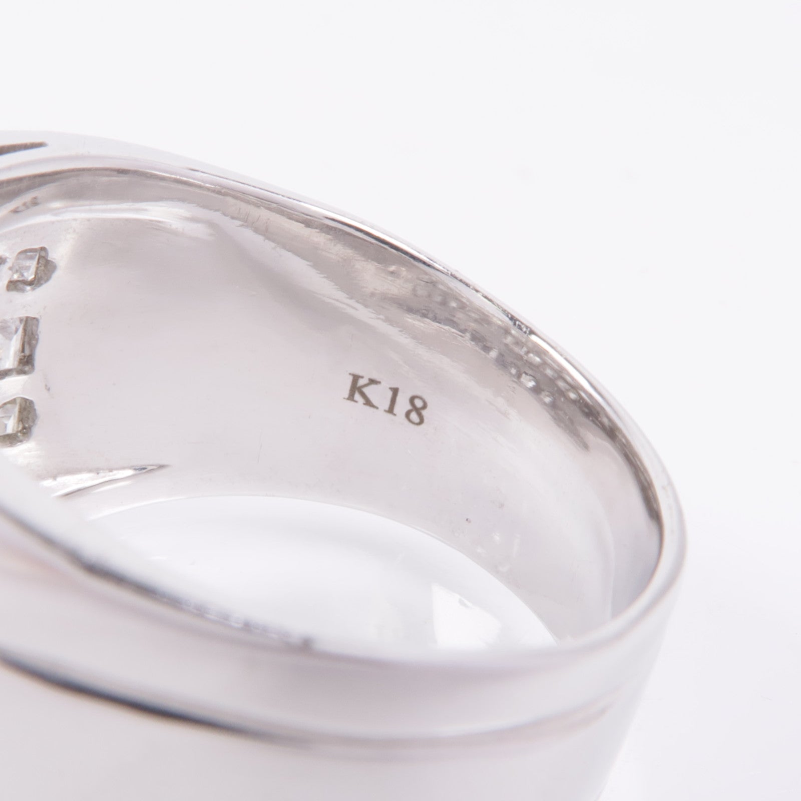 JEWELRY 【激減優惠】18K白金Diamond Ring鑽石戒指US#9