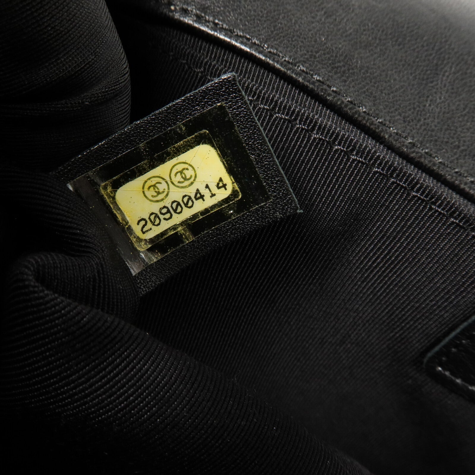 CHANEL 羊皮皮革Boy 25鏈帶手挽肩背兩用袋