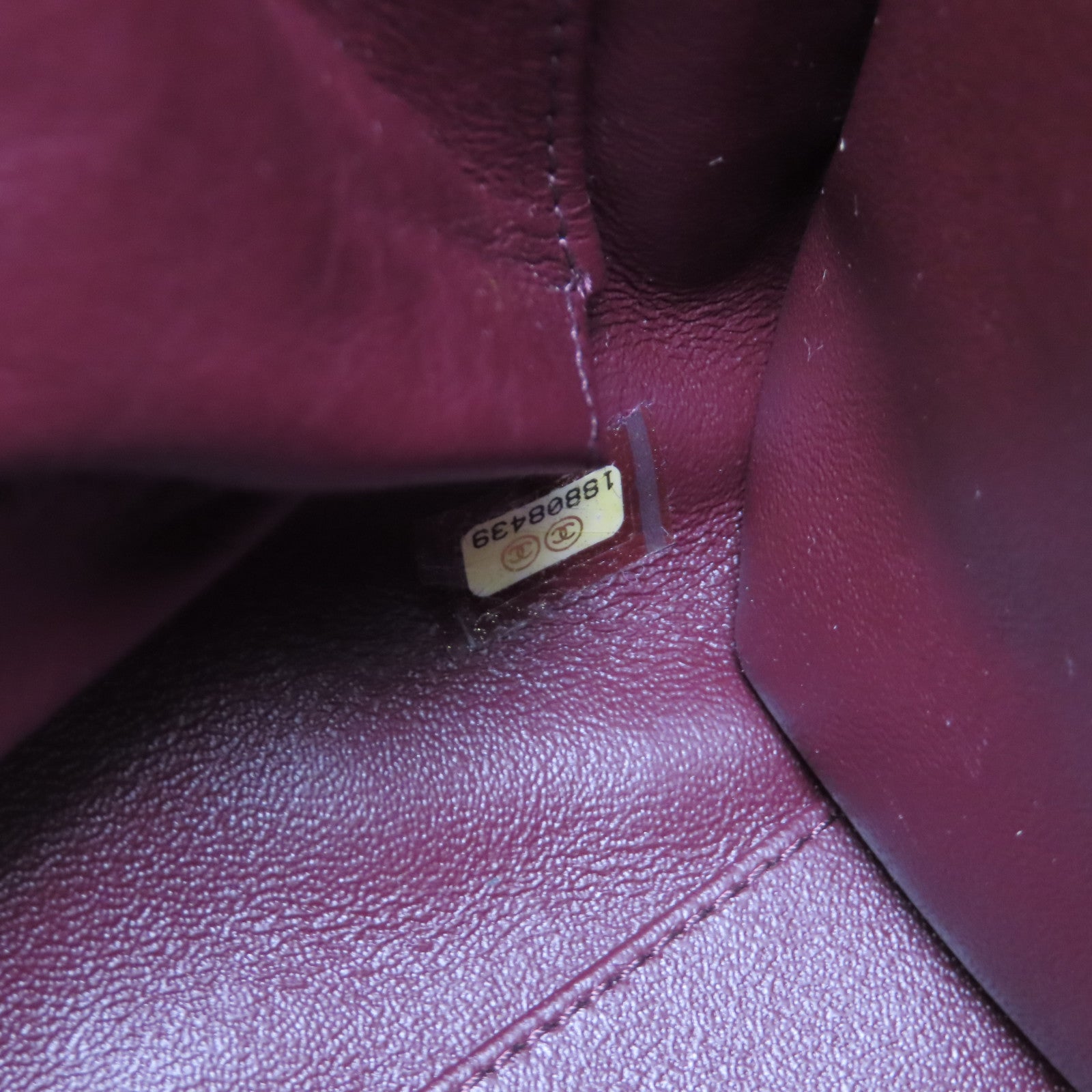 CHANEL 【激減優惠】菱格牛皮皮革Chain Shoulder Bag金扣鏈帶肩背袋酒紅色