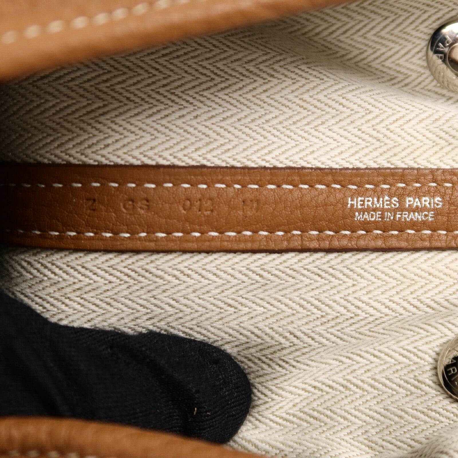 HERMES Negonda皮革Garden Party TPM手挽袋Gold