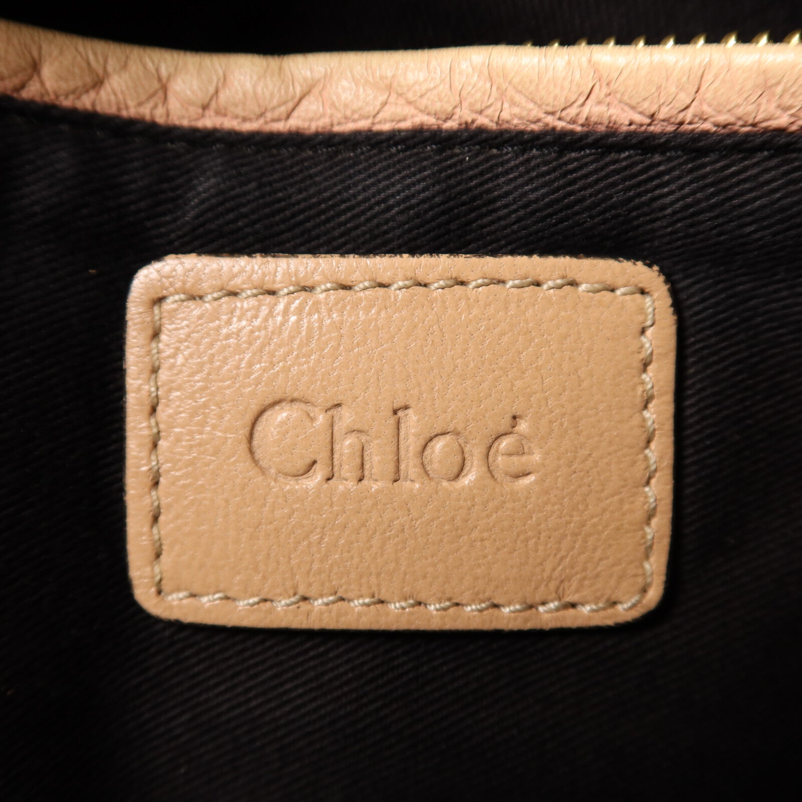 Chloe 牛皮皮革2 Way Shoulder金扣手挽肩背兩用袋