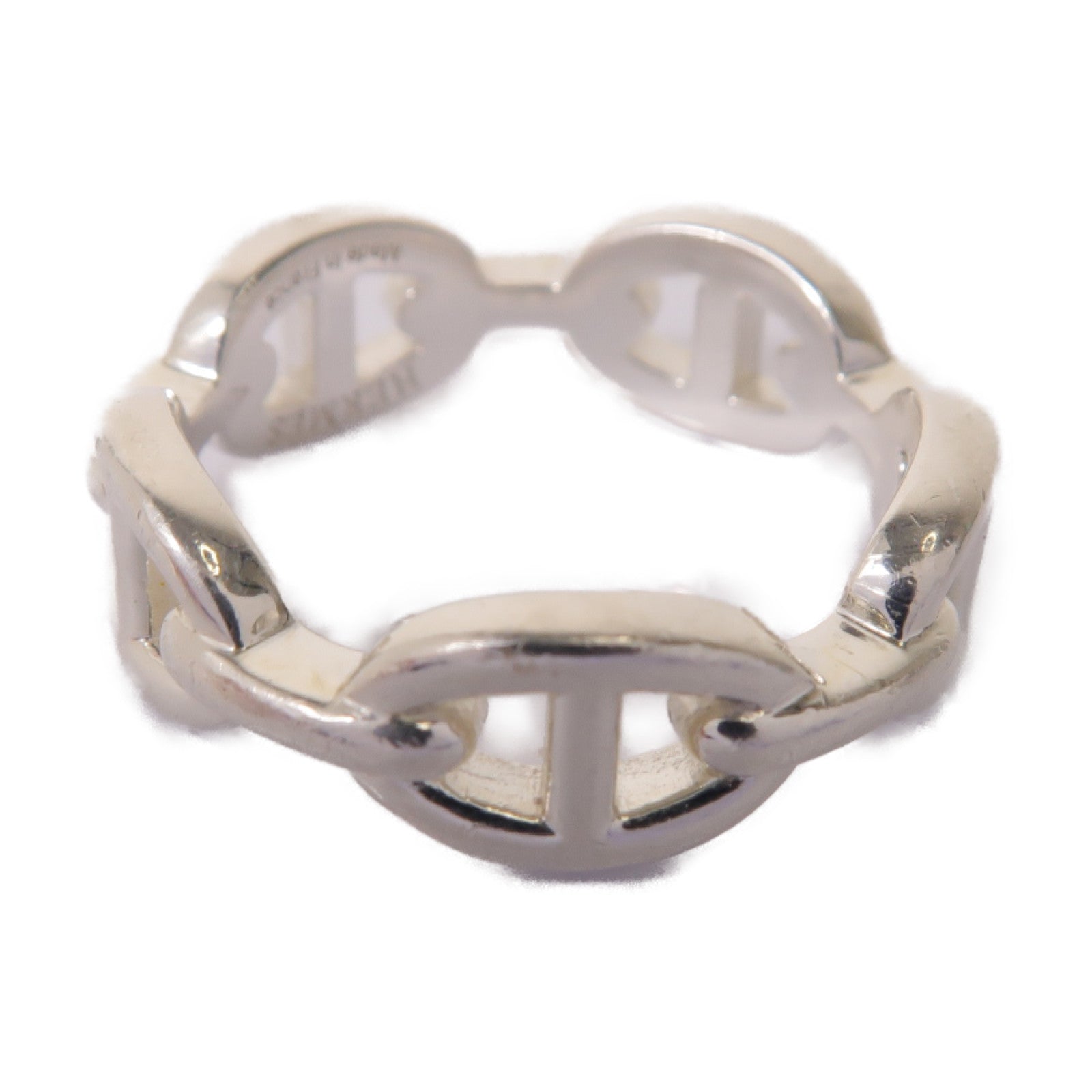 HERMES 925純銀Enchainee Ring戒指Hermes#59 US#8.75