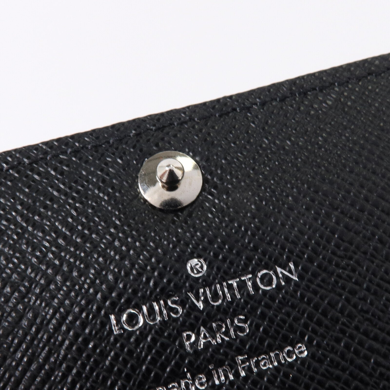 LOUIS VUITTON Damier Graphite Key Case 6銀扣鎖匙套