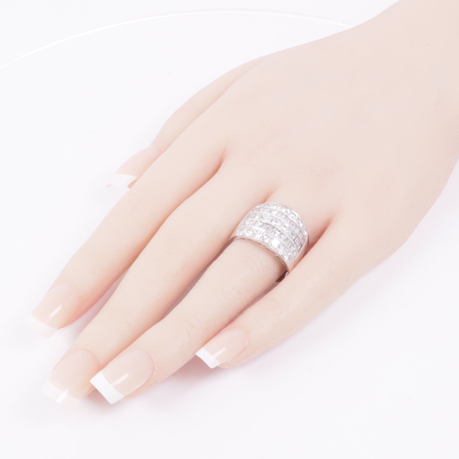 JEWELRY 【激減優惠】18K白金Diamond Ring鑽石戒指US#9