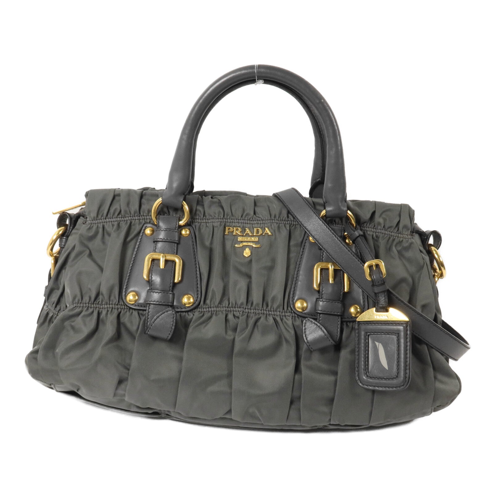 PRADA 尼龍Gaufre手挽肩背兩用袋