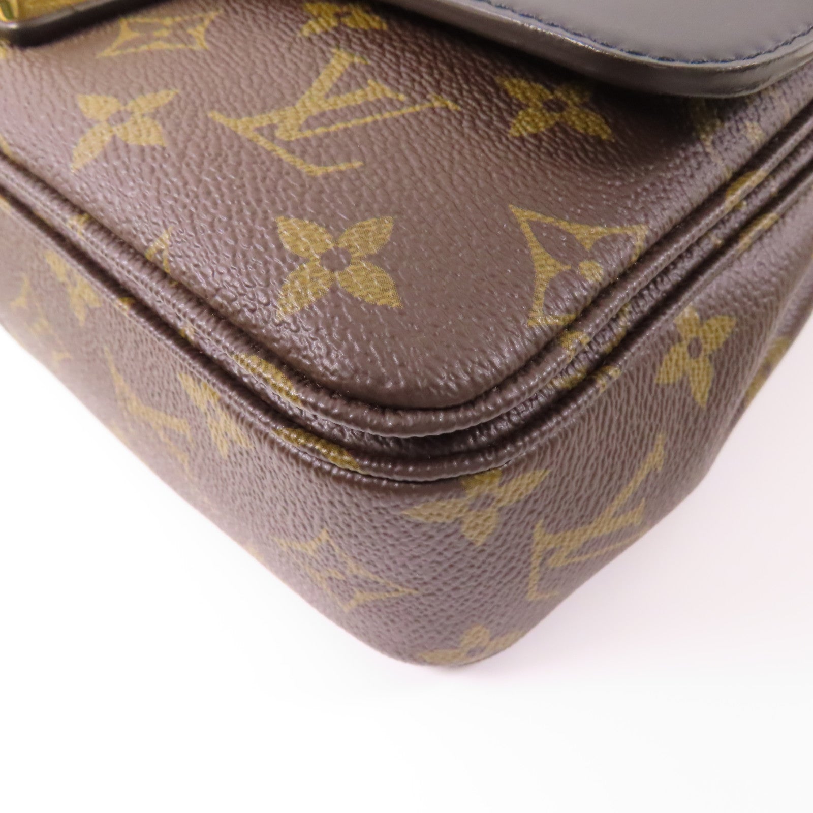 LOUIS VUITTON Monogram Marceau金扣鏈帶肩背袋棕色