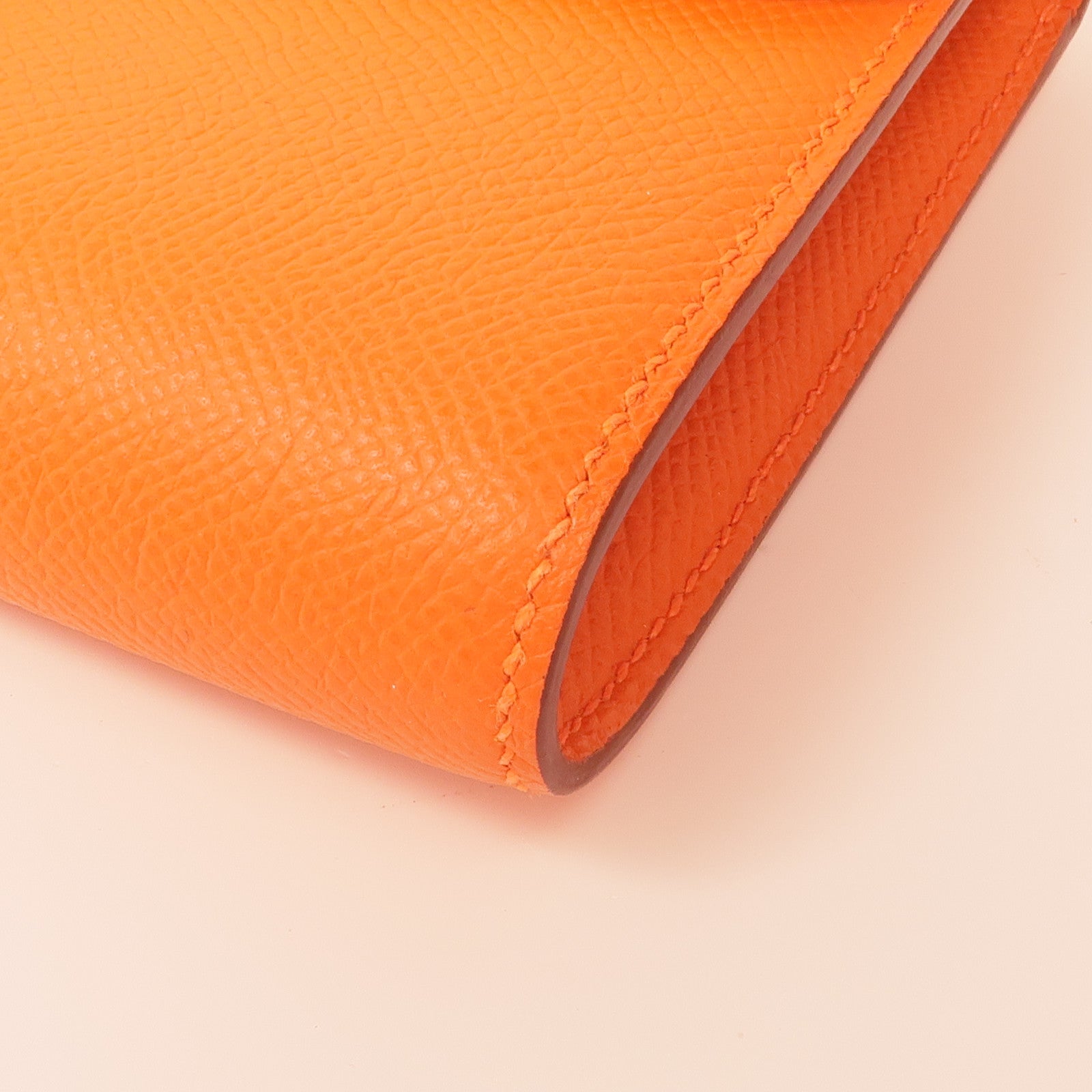 HERMES Epsom皮革Cosntance To Go金扣肩背袋Orange