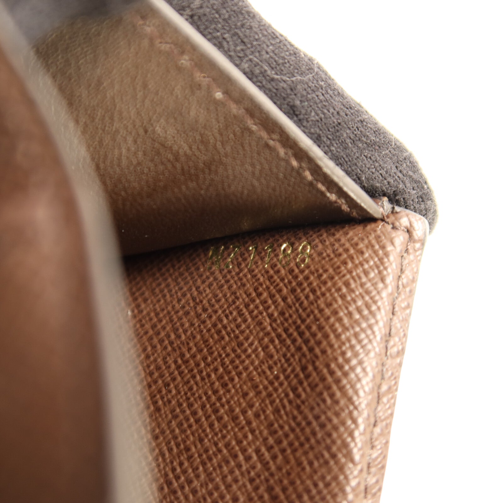 LOUIS VUITTON Damier Portefeuille Normandy Wallet金扣錢包