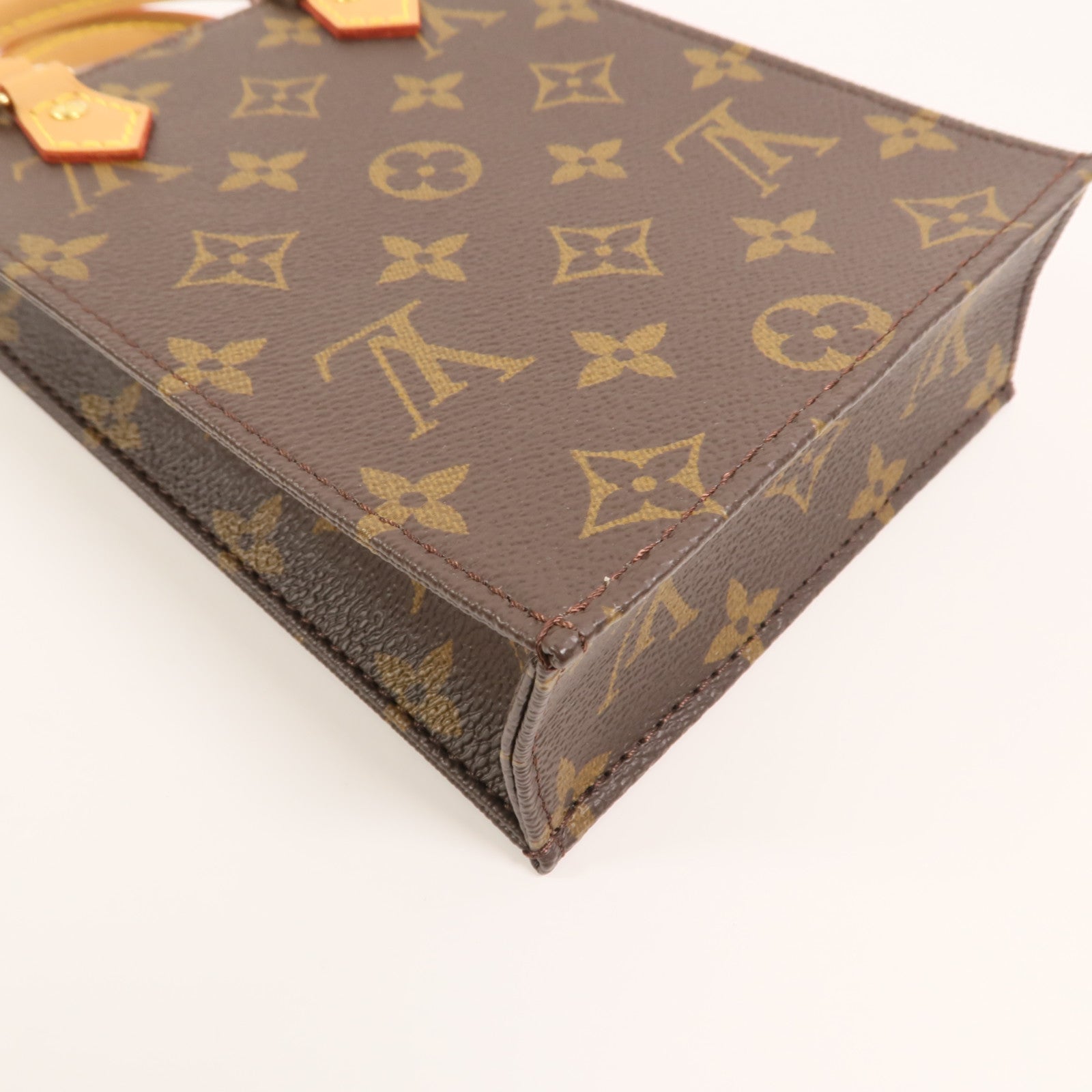 LOUIS VUITTON Monogram Petit Sac Plat手挽肩背兩用袋