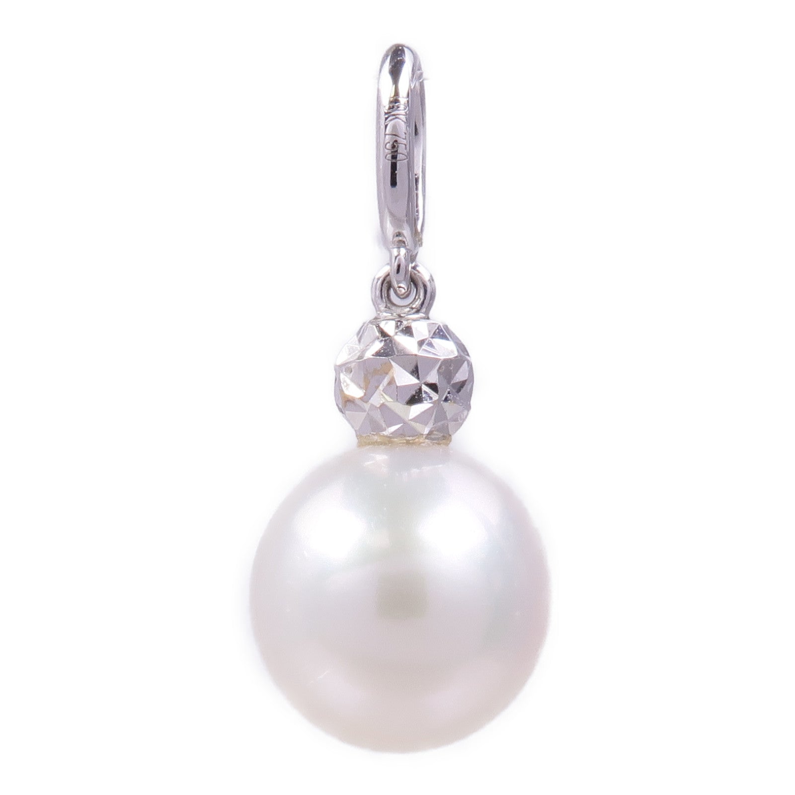 JEWELRY 18K白金Pearl Pendant Top珍珠吊墜