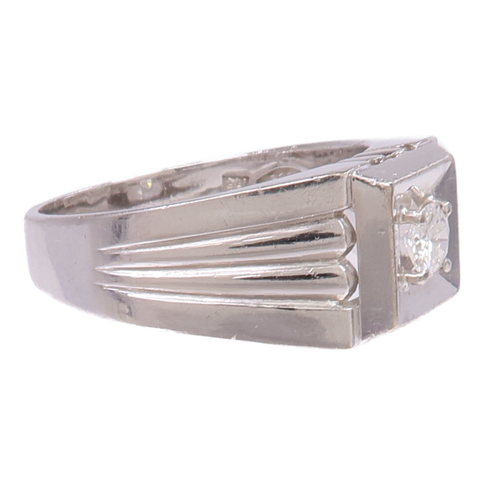 JEWELRY 14K白金Diamond Ring鑽石戒指US#7