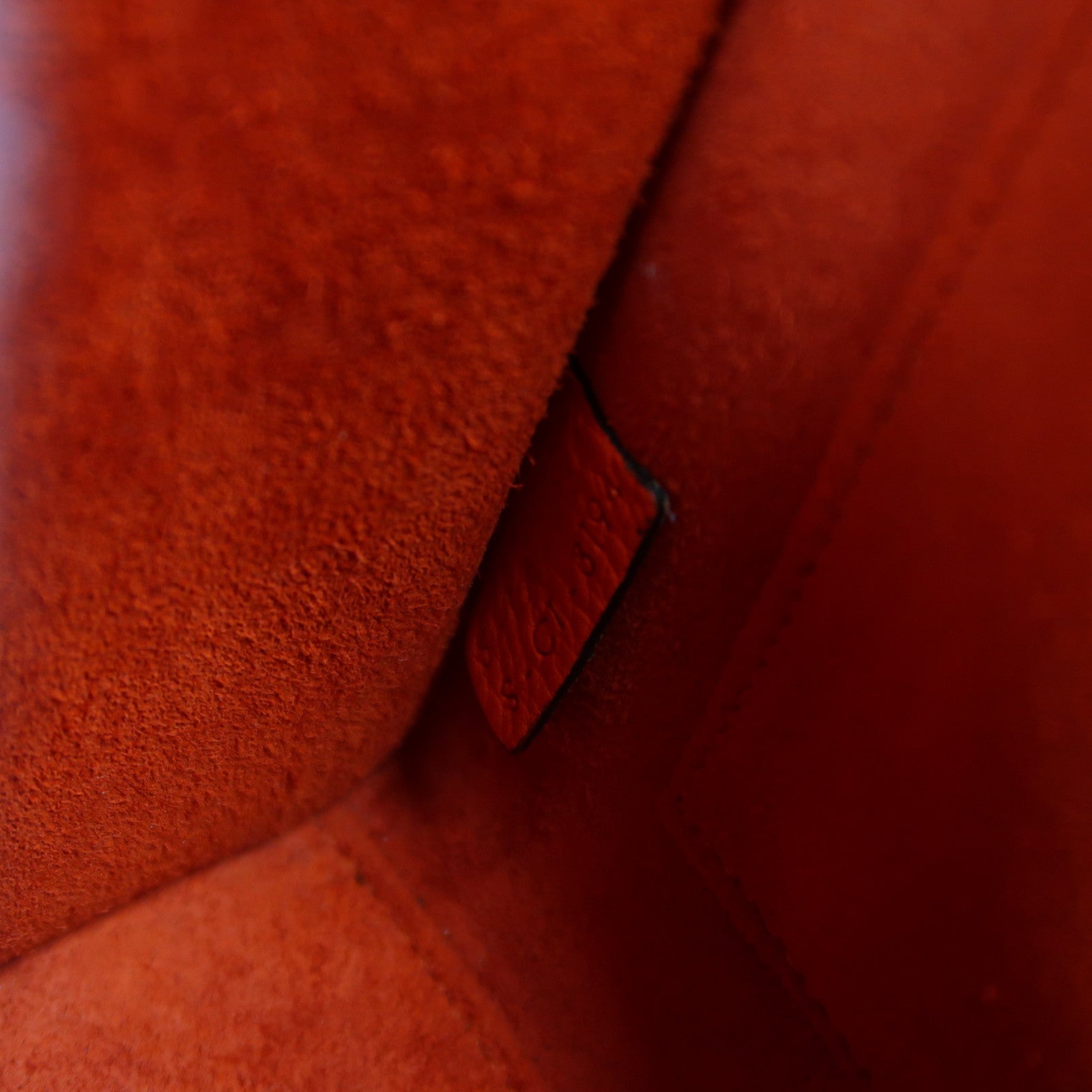 CELINE 牛皮皮革Nano Luggase銀扣手挽肩背兩用袋紅色