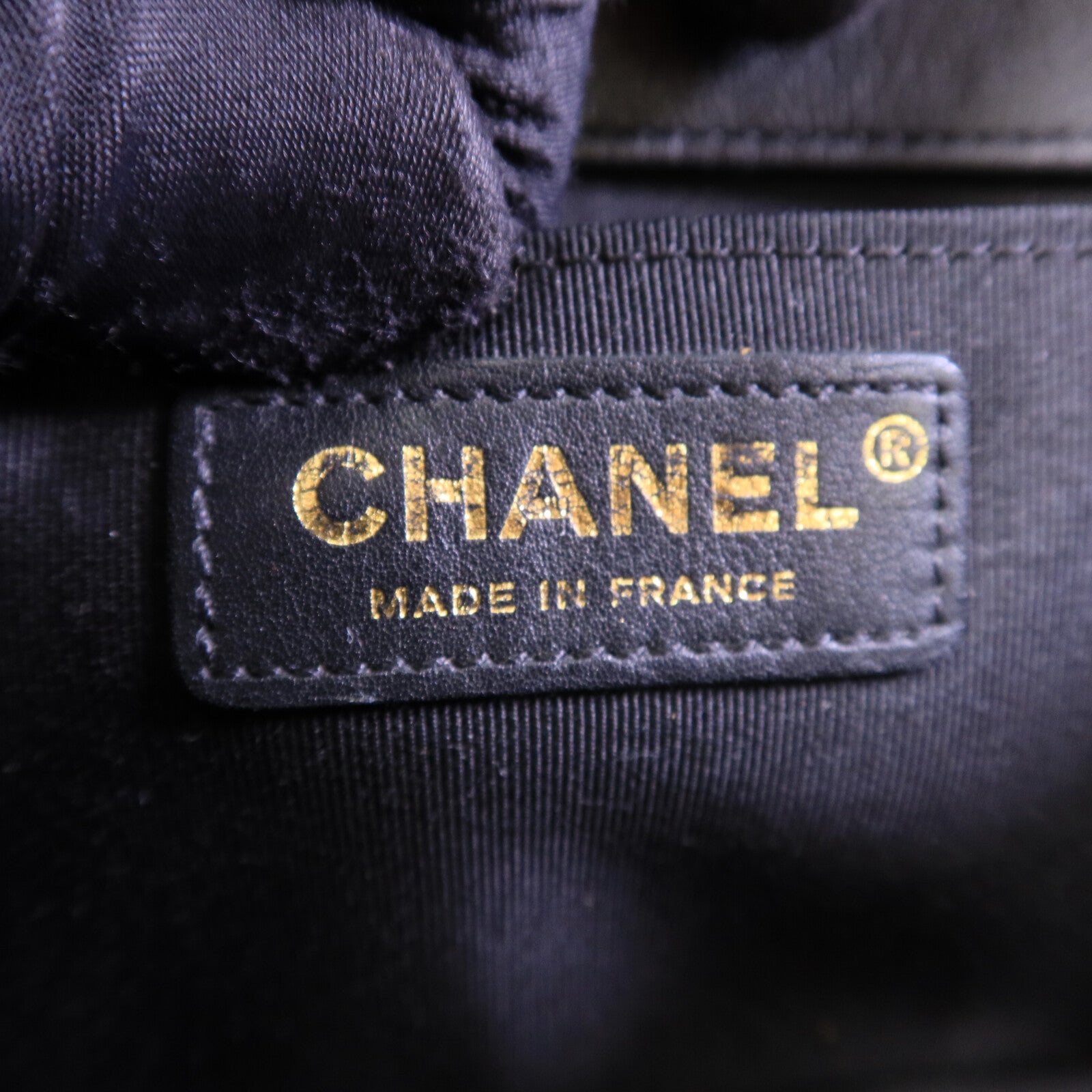 CHANEL 羊皮皮革Boy 25鏈帶肩背袋