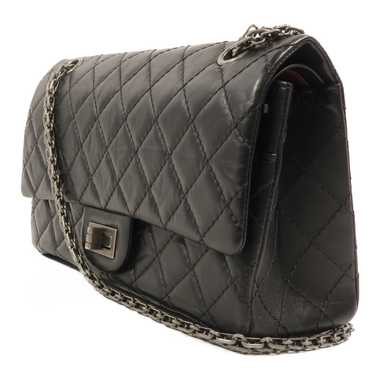 CHANEL 牛皮皮革2.55 Small鏈帶肩背袋