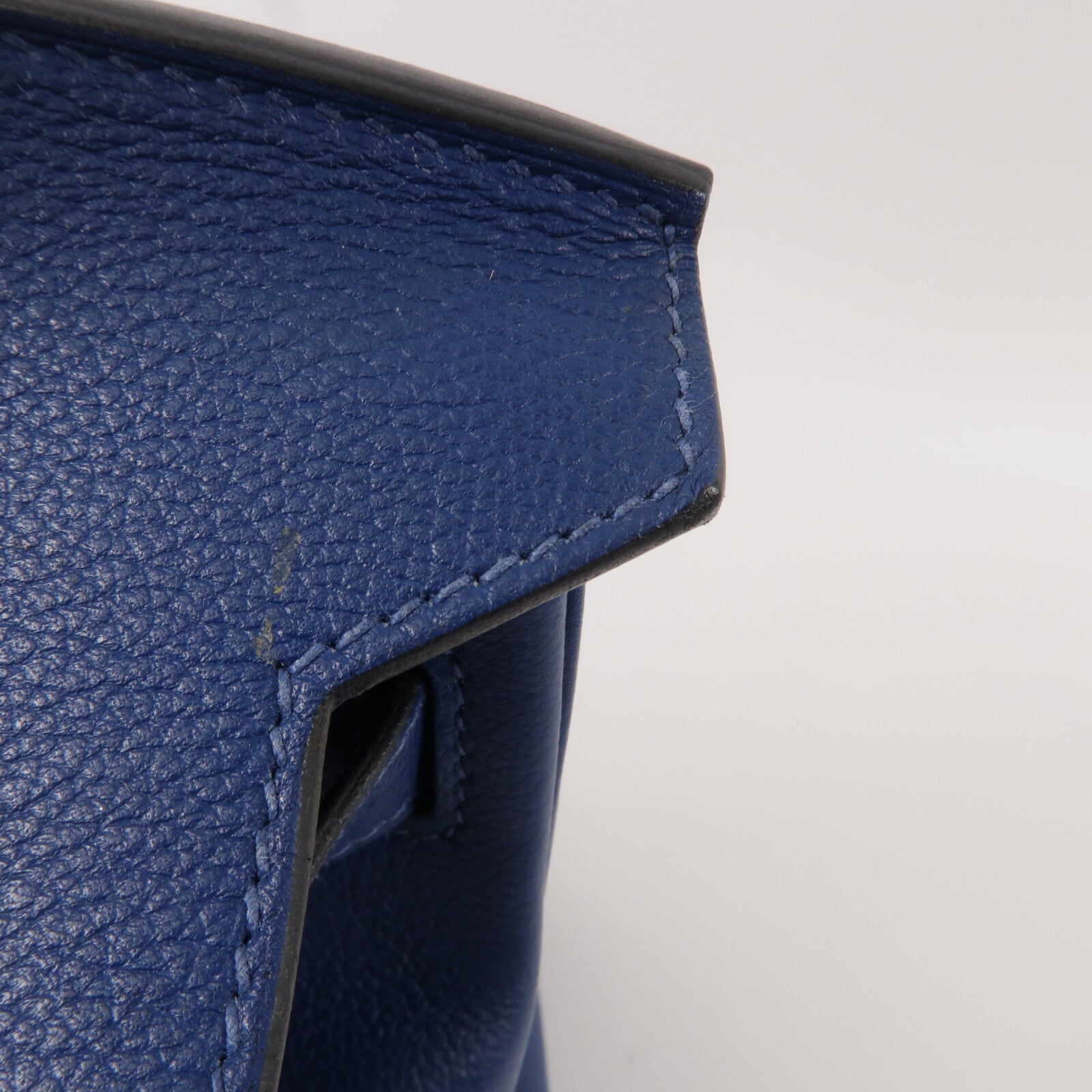 HERMES Novillo皮革Birkin 30手挽袋Deep Bleu