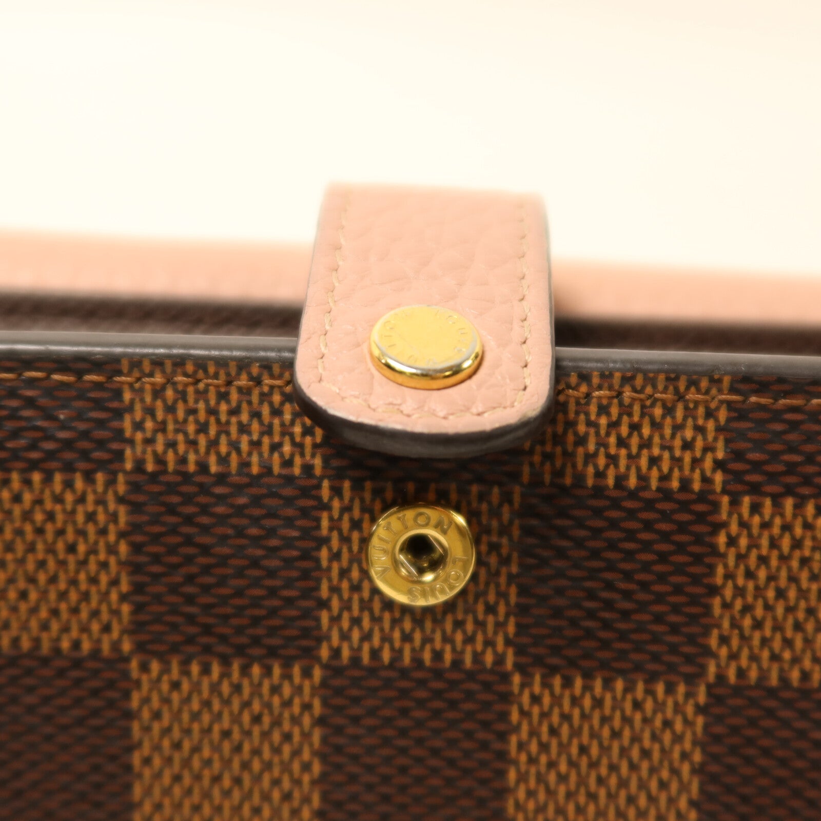 LOUIS VUITTON Damier Portefeuille Normandy Wallet金扣錢包