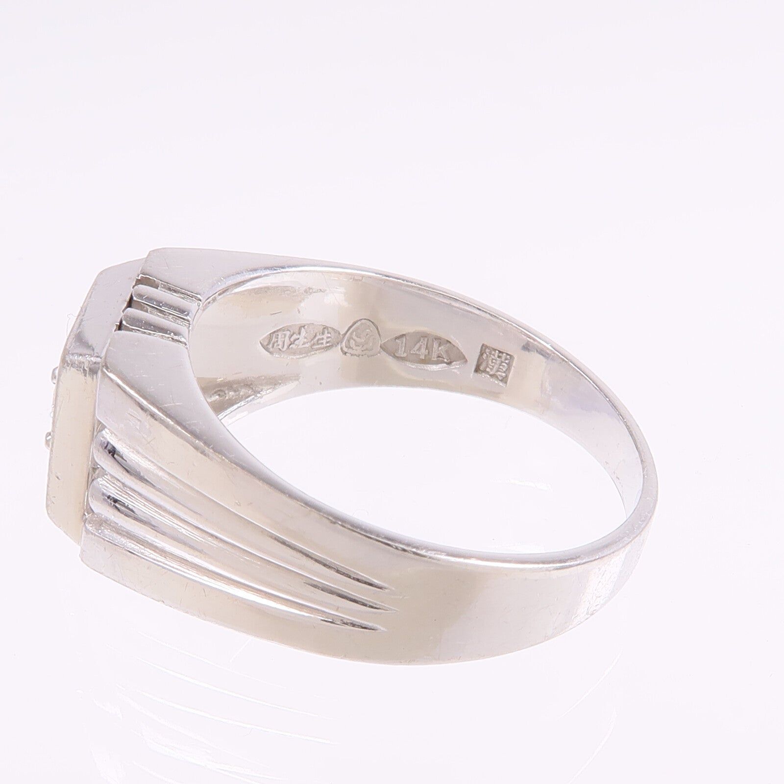 JEWELRY 14K白金Diamond Ring鑽石戒指US#7