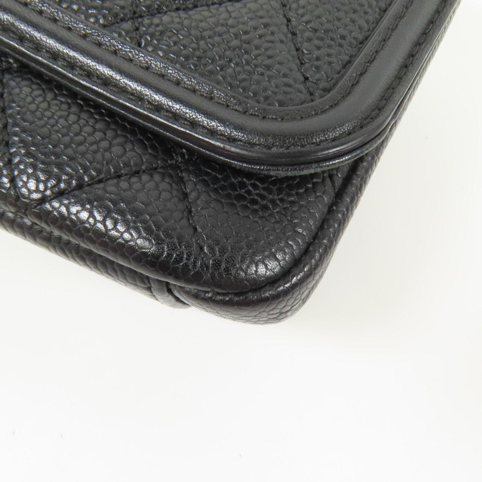 CHANEL 牛皮皮革Chain Shoulder金扣肩背袋