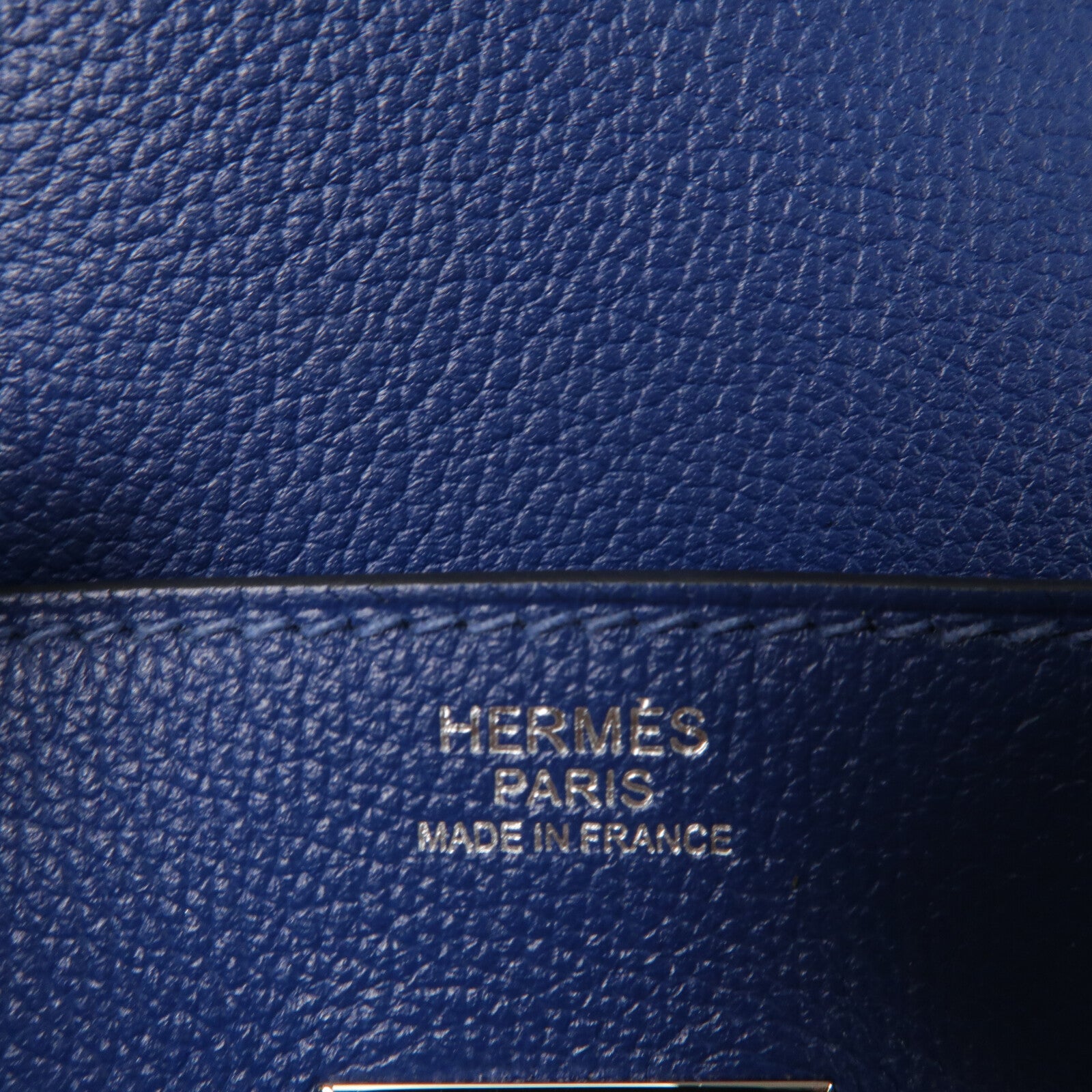 HERMES Novillo皮革Birkin 30手挽袋Deep Bleu