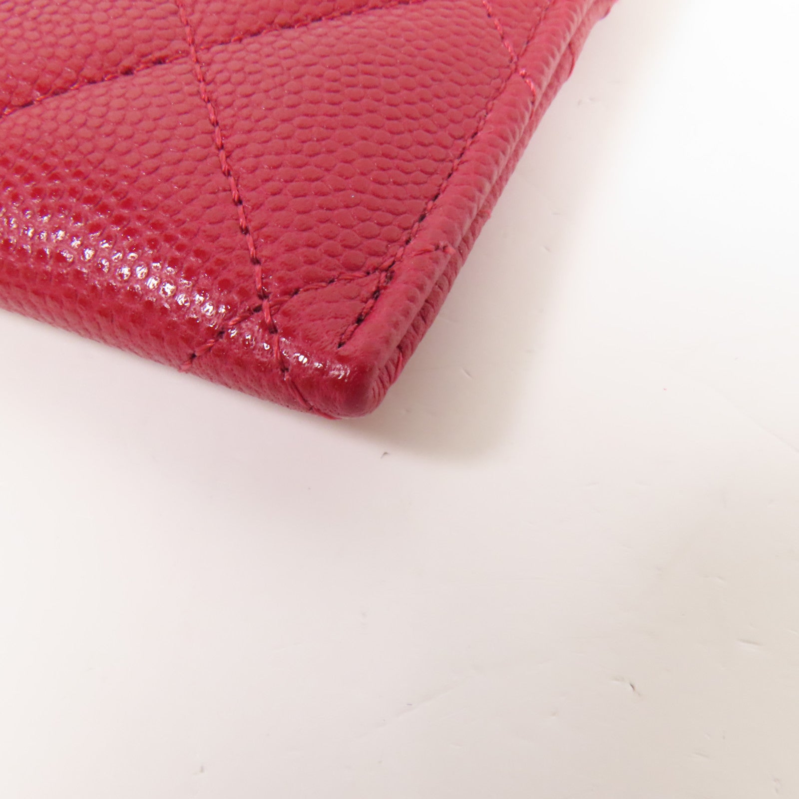 CHANEL 牛皮皮革Card Case銀扣卡片套