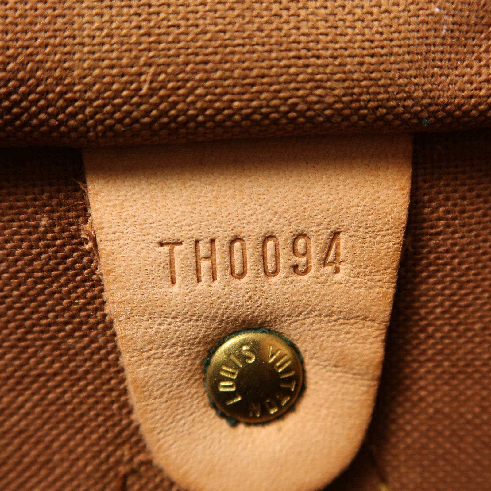 LOUIS VUITTON Monogram Speedy 35金扣手挽袋