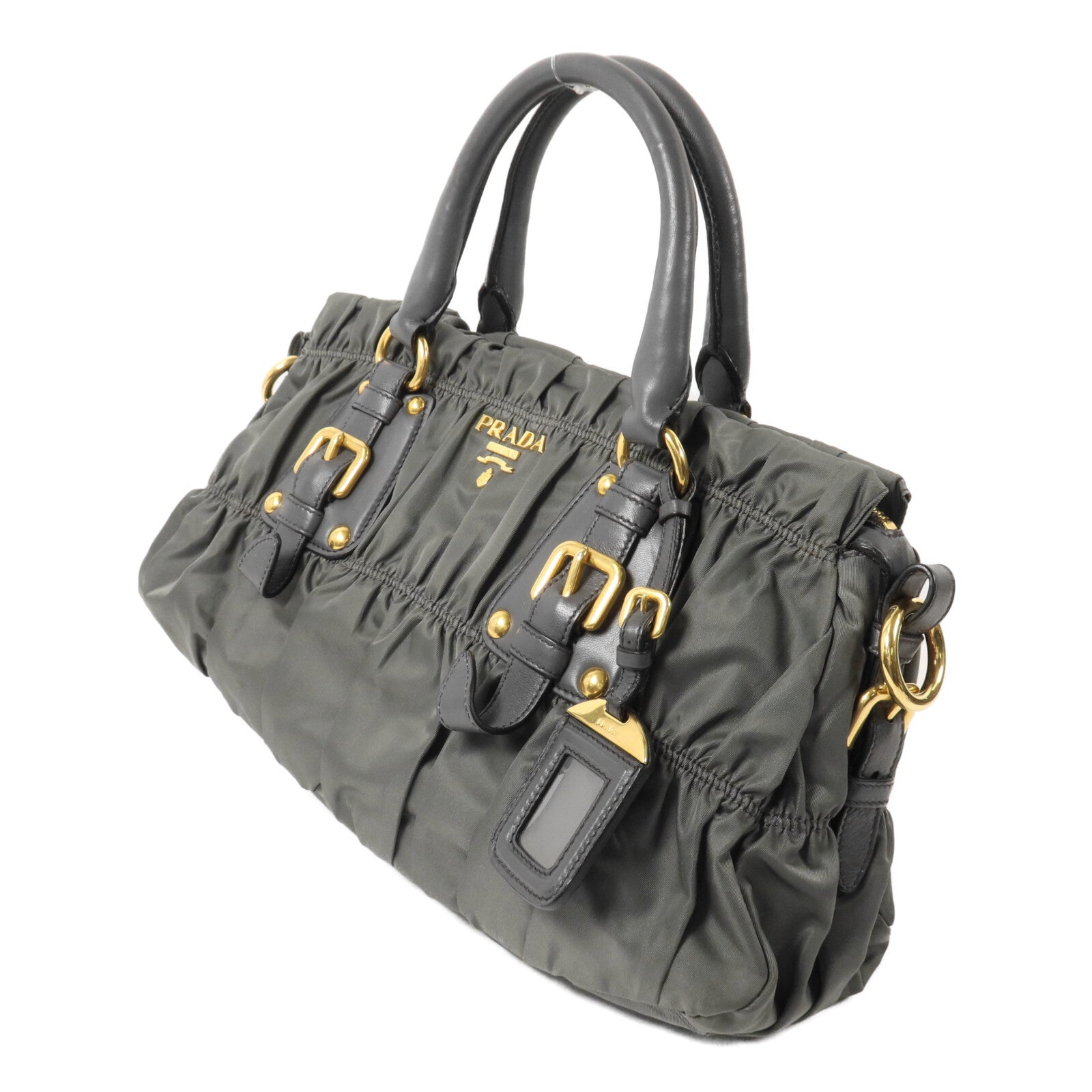 PRADA 尼龍Gaufre手挽肩背兩用袋