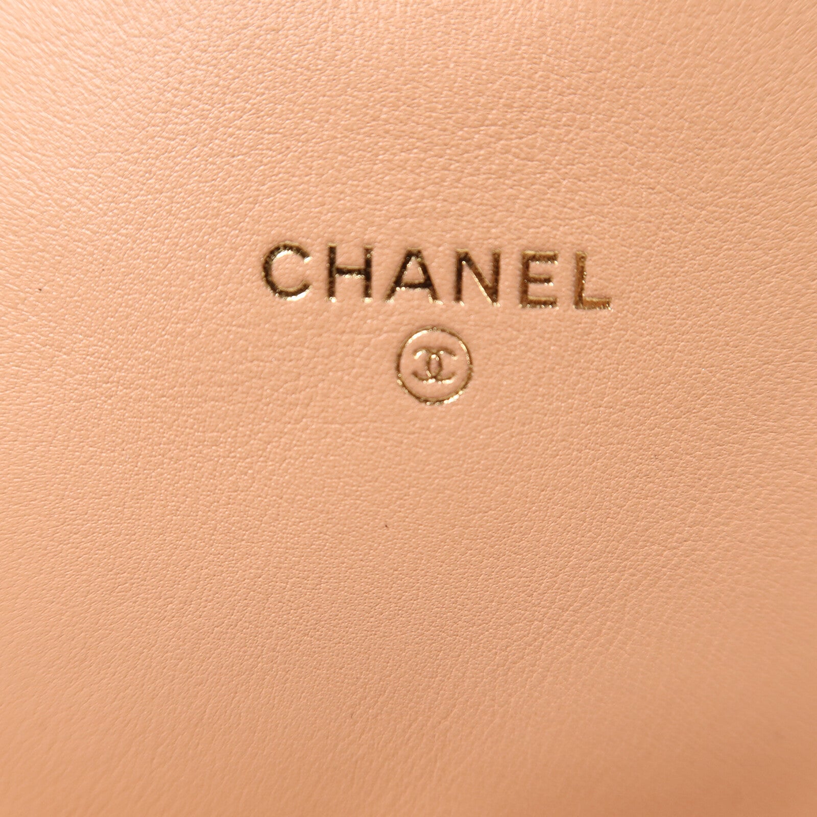 CHANEL 牛皮皮革Chain Shoulder金扣鏈帶肩背袋