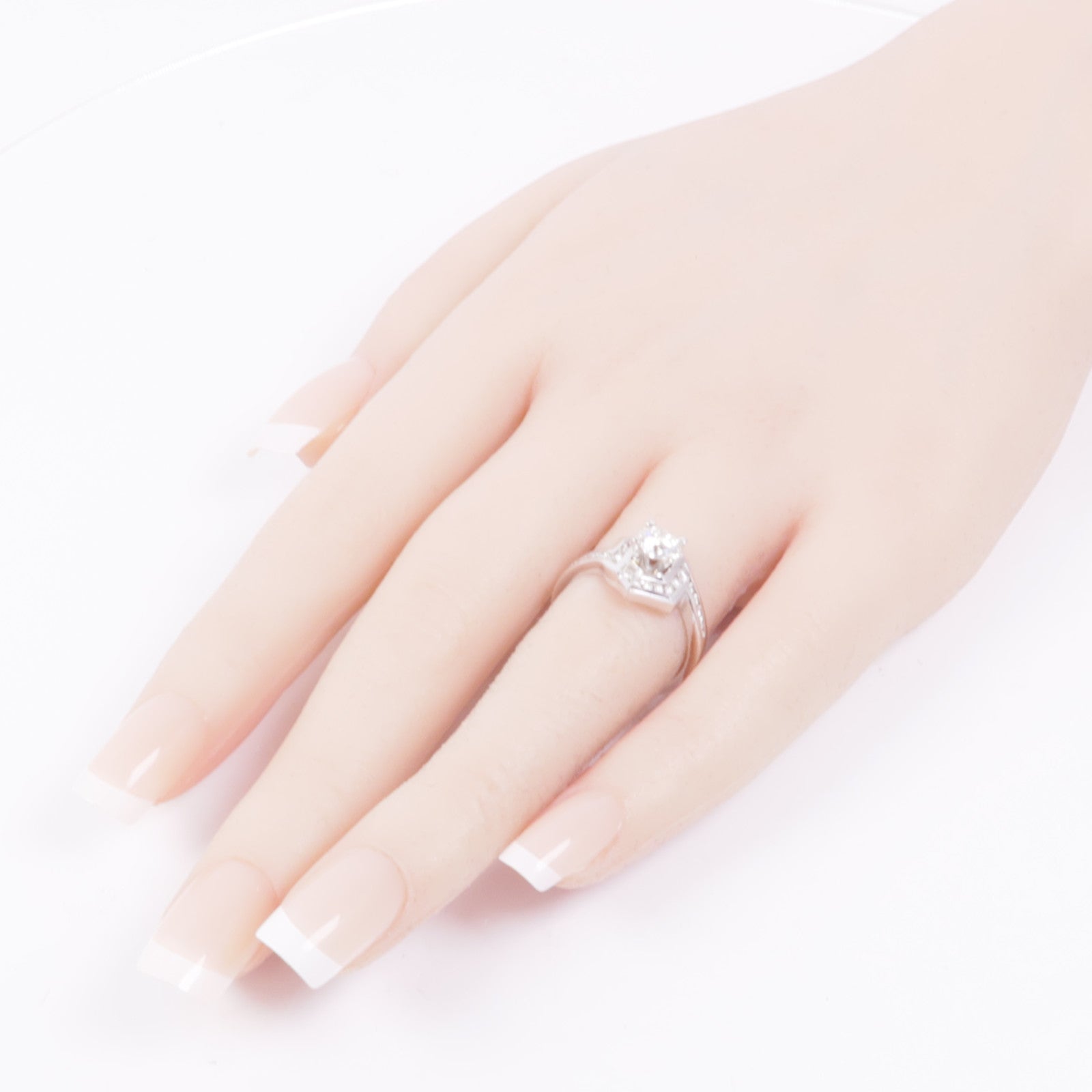 JEWELRY 【激減優惠】18K白金Diamond Ring鑽石戒指US#6.5