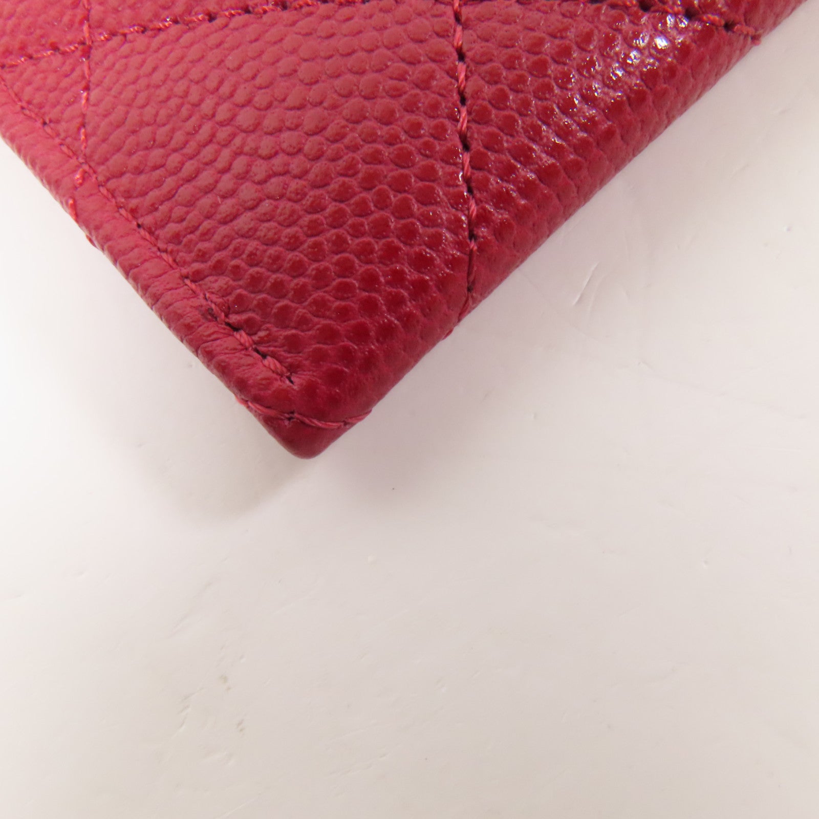 CHANEL 牛皮皮革Card Case銀扣卡片套