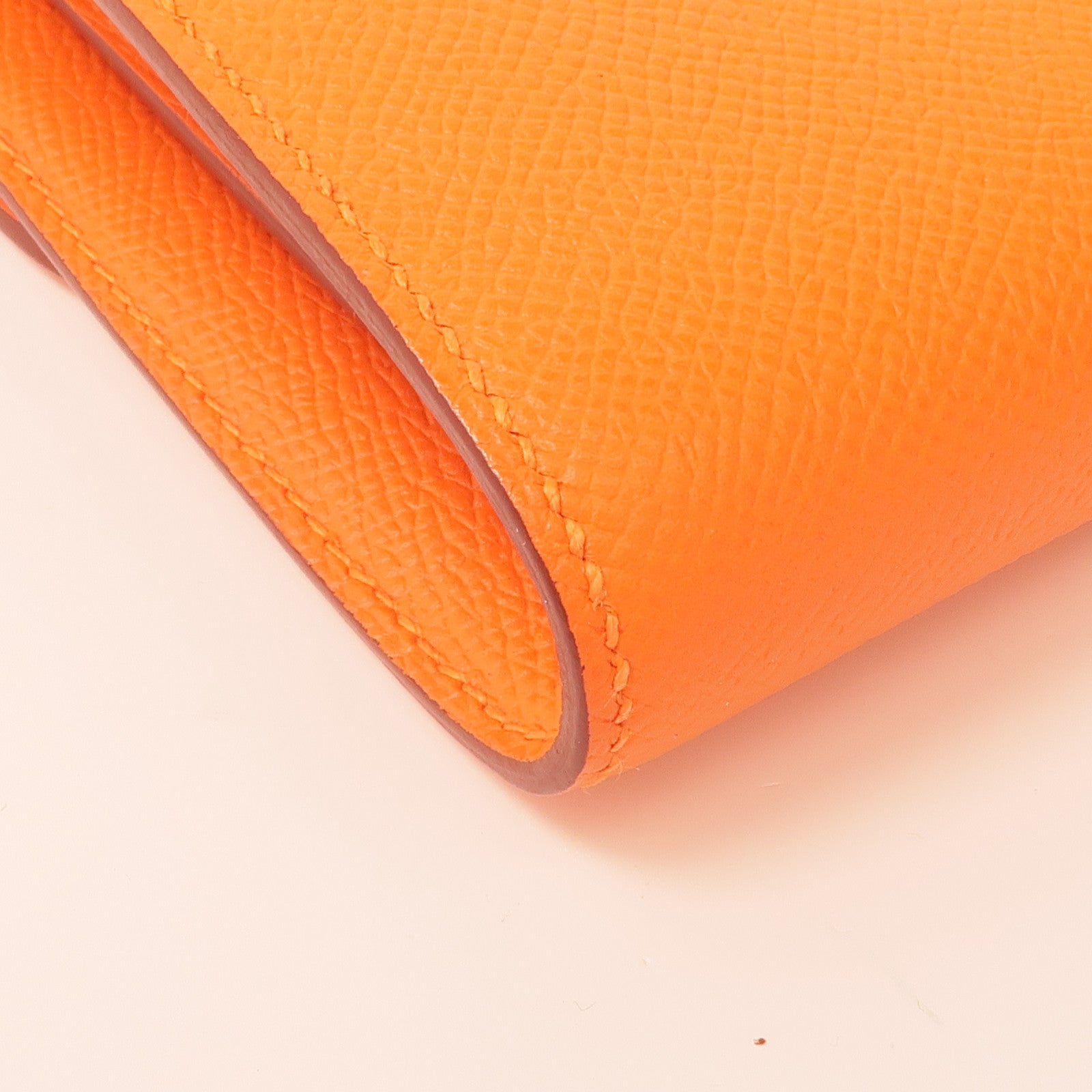 HERMES Epsom皮革Cosntance To Go金扣肩背袋Orange