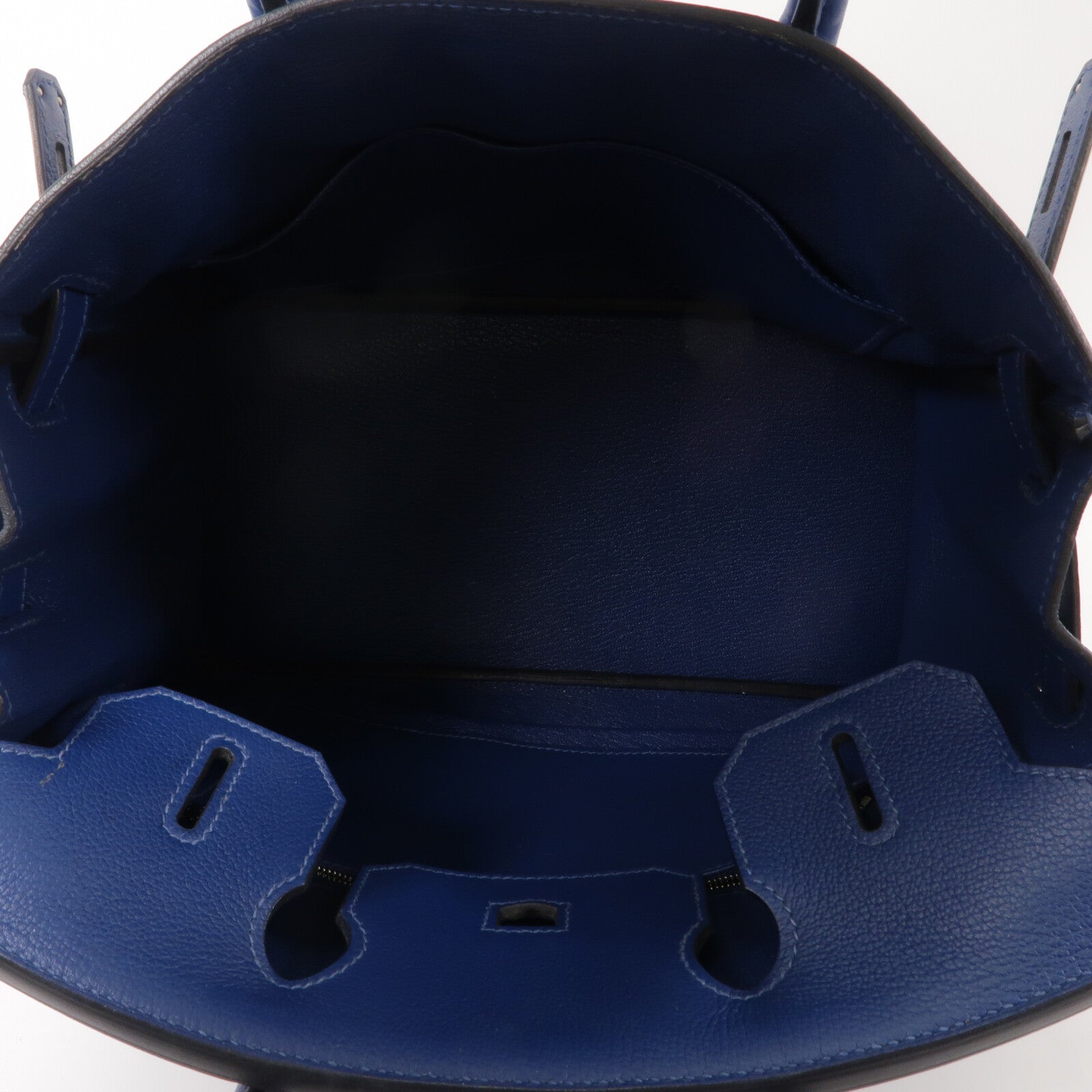 HERMES Novillo皮革Birkin 30手挽袋Deep Bleu