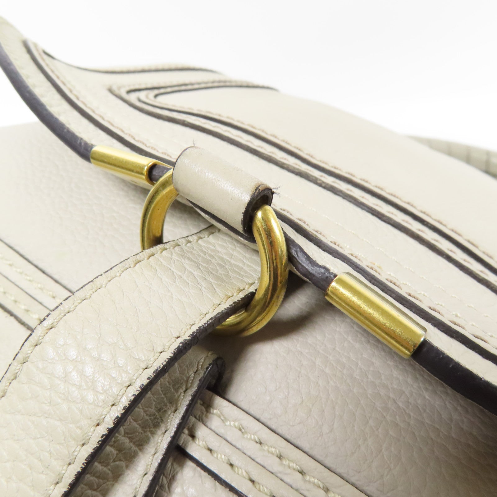 Chloe 牛皮皮革Marcie金扣肩背袋