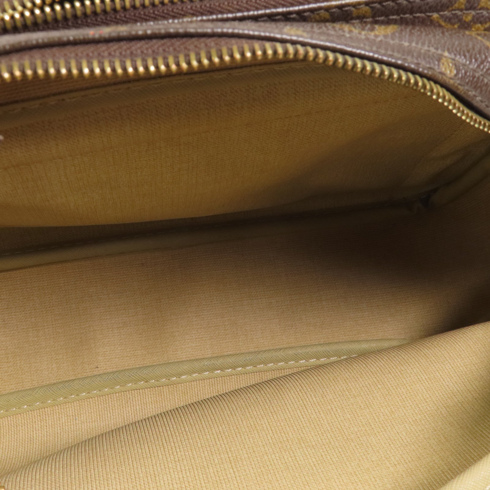 LOUIS VUITTON Monogram Reporter PM金扣肩背袋棕色