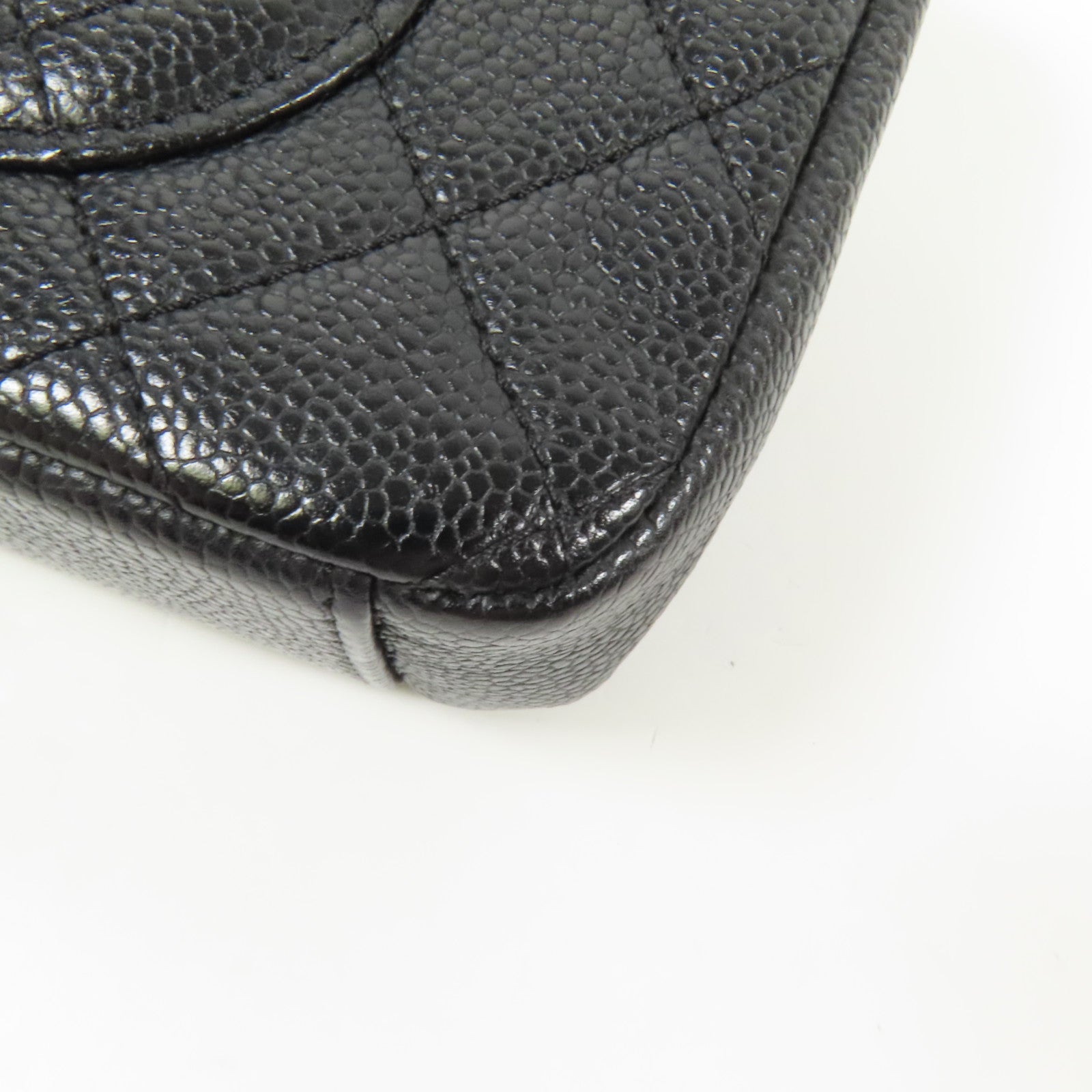 CHANEL 牛皮皮革Chain Shoulder金扣肩背袋