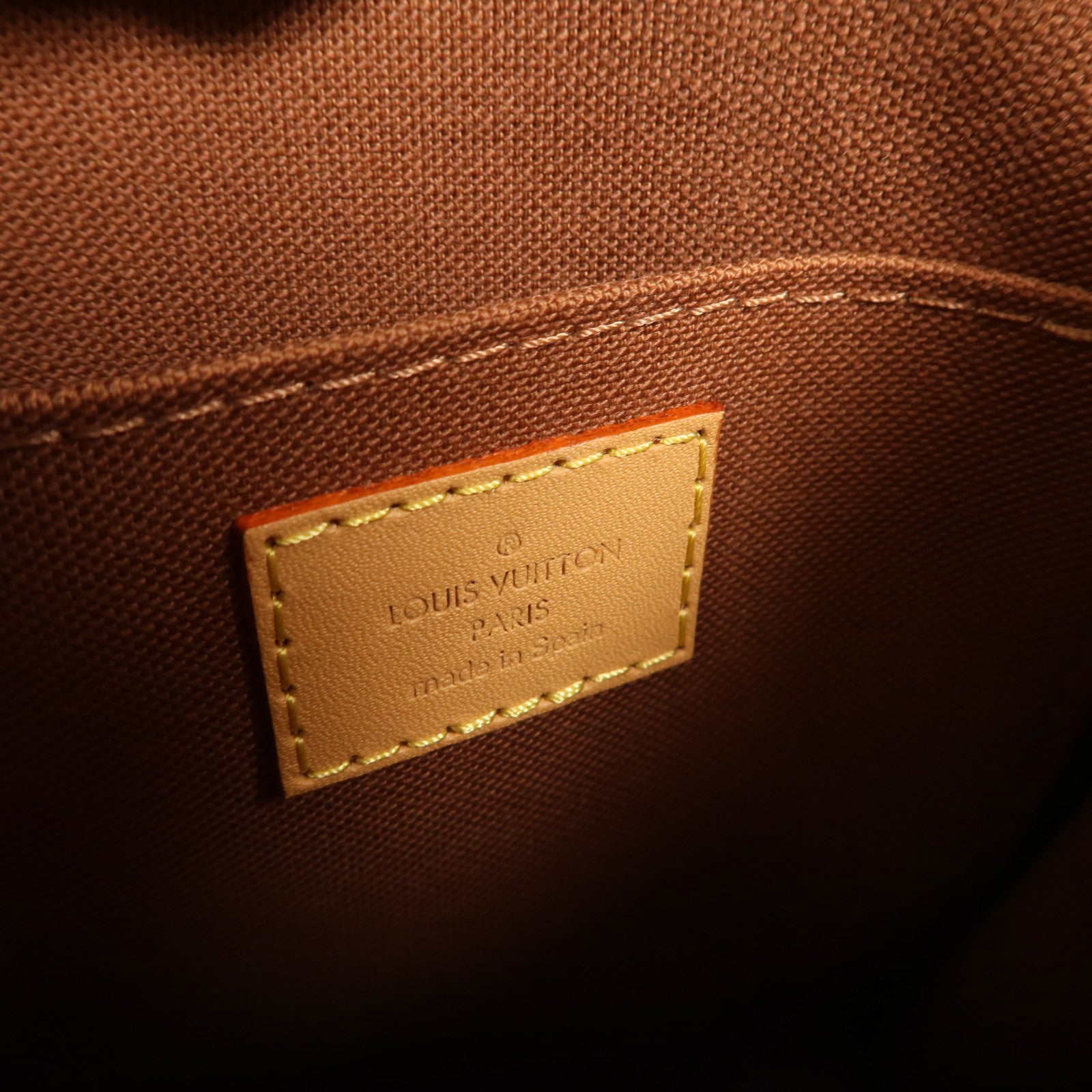 LOUIS VUITTON Monogram Petit Sac Plat手挽肩背兩用袋