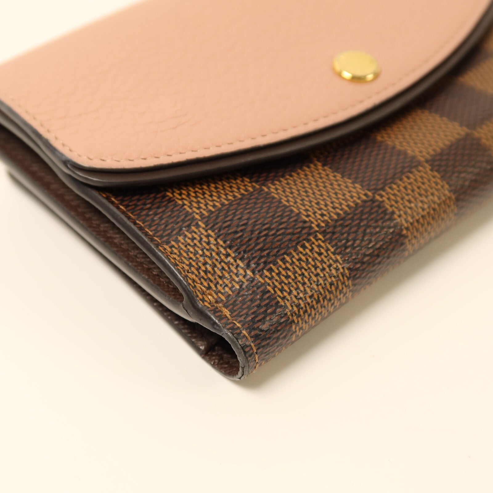 LOUIS VUITTON Damier Portefeuille Normandy Wallet金扣錢包