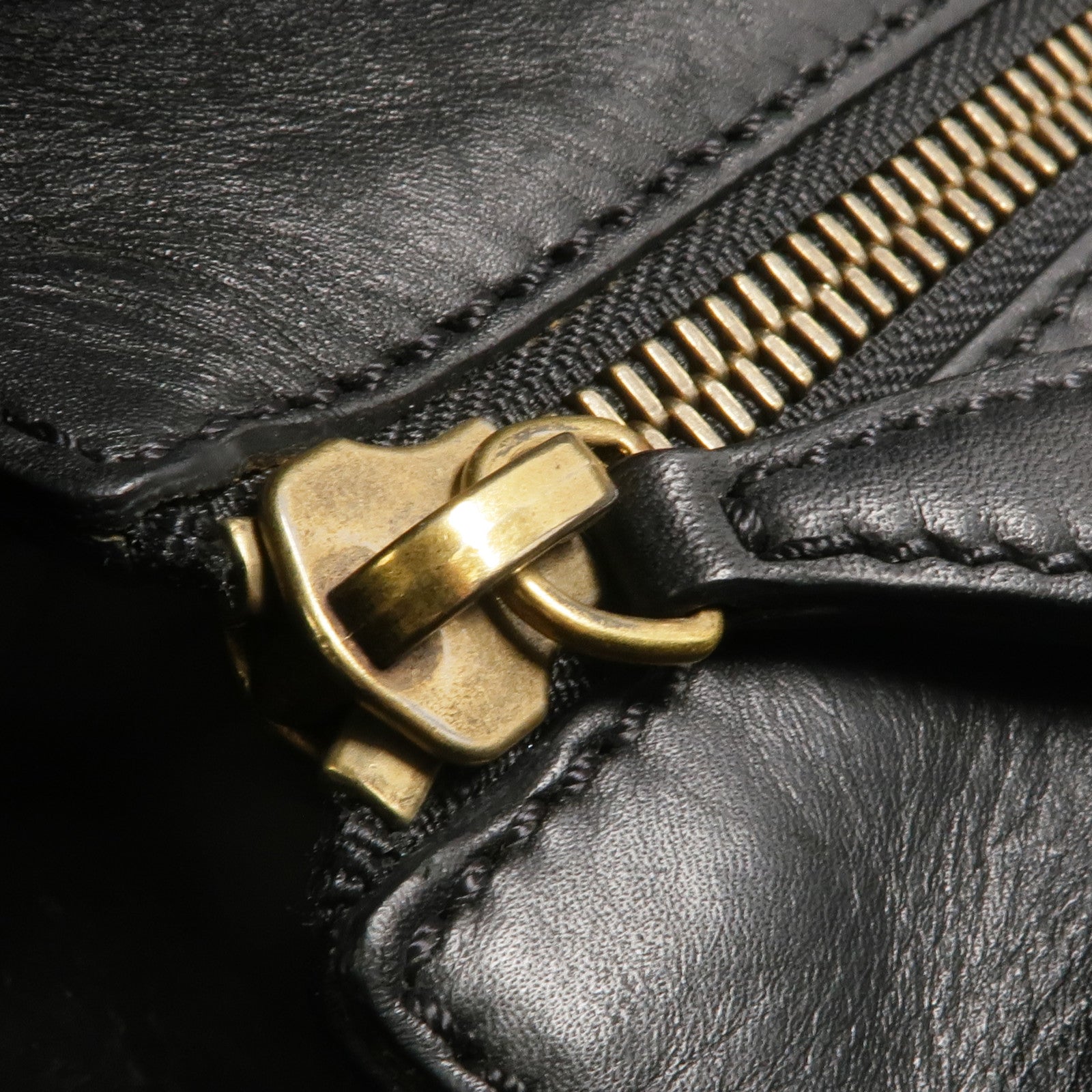 CELINE 牛皮皮革/帆布Mini Luggage金扣手挽袋