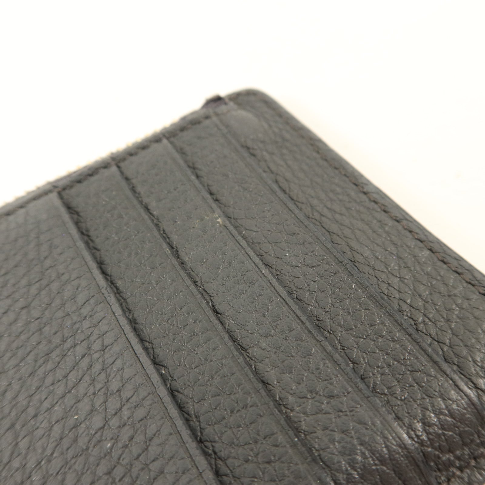 LOEWE 牛皮皮革Card Case銀扣卡片套