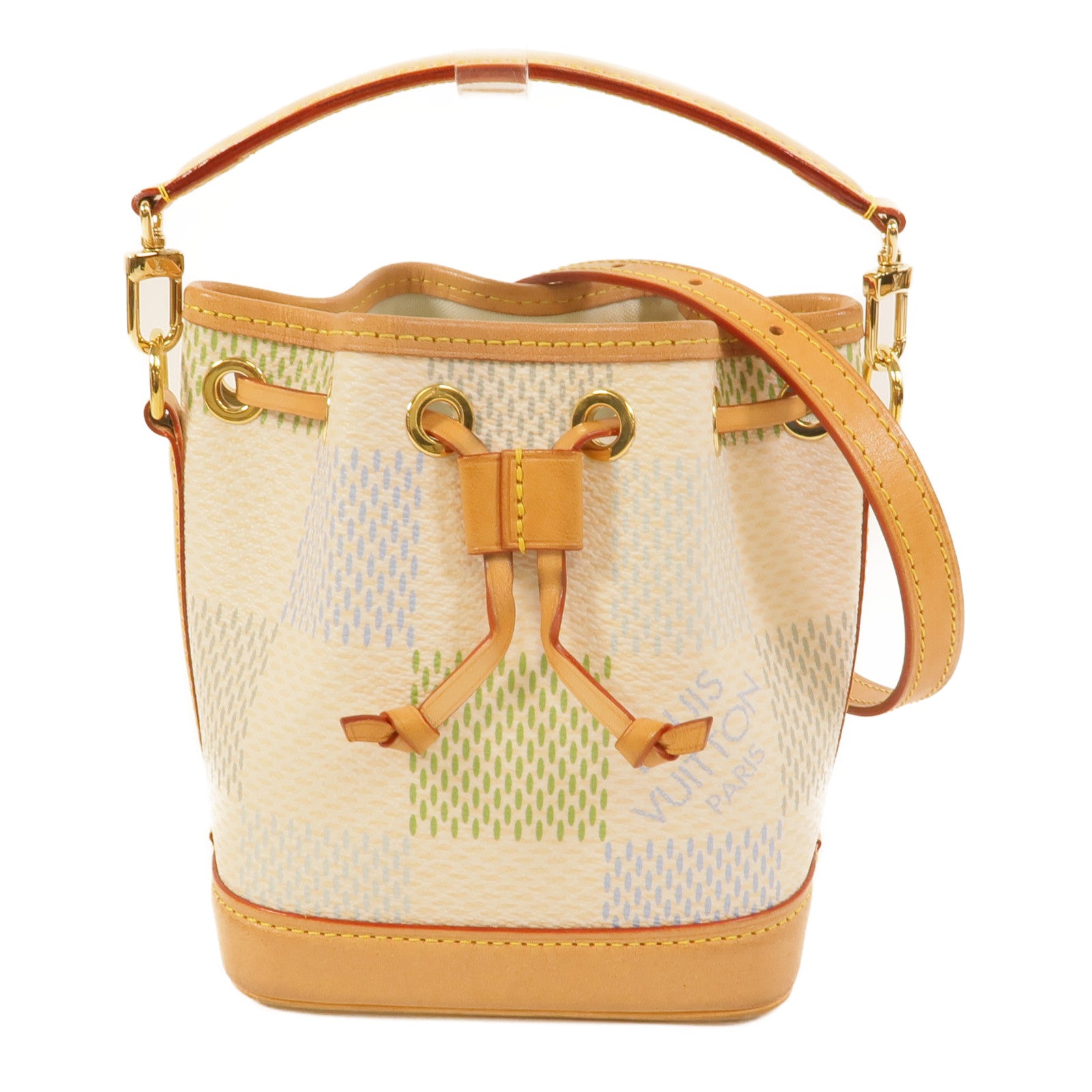 LOUIS VUITTON Damier Giant Canvas Nano Noe手挽肩背兩用袋