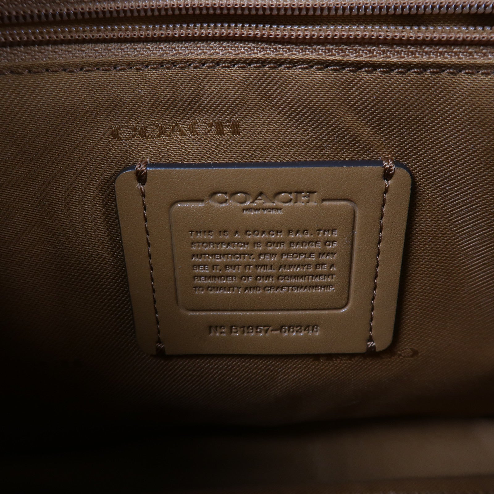 COACH 牛皮皮革Shoulder Bag金扣手挽肩背兩用袋白色