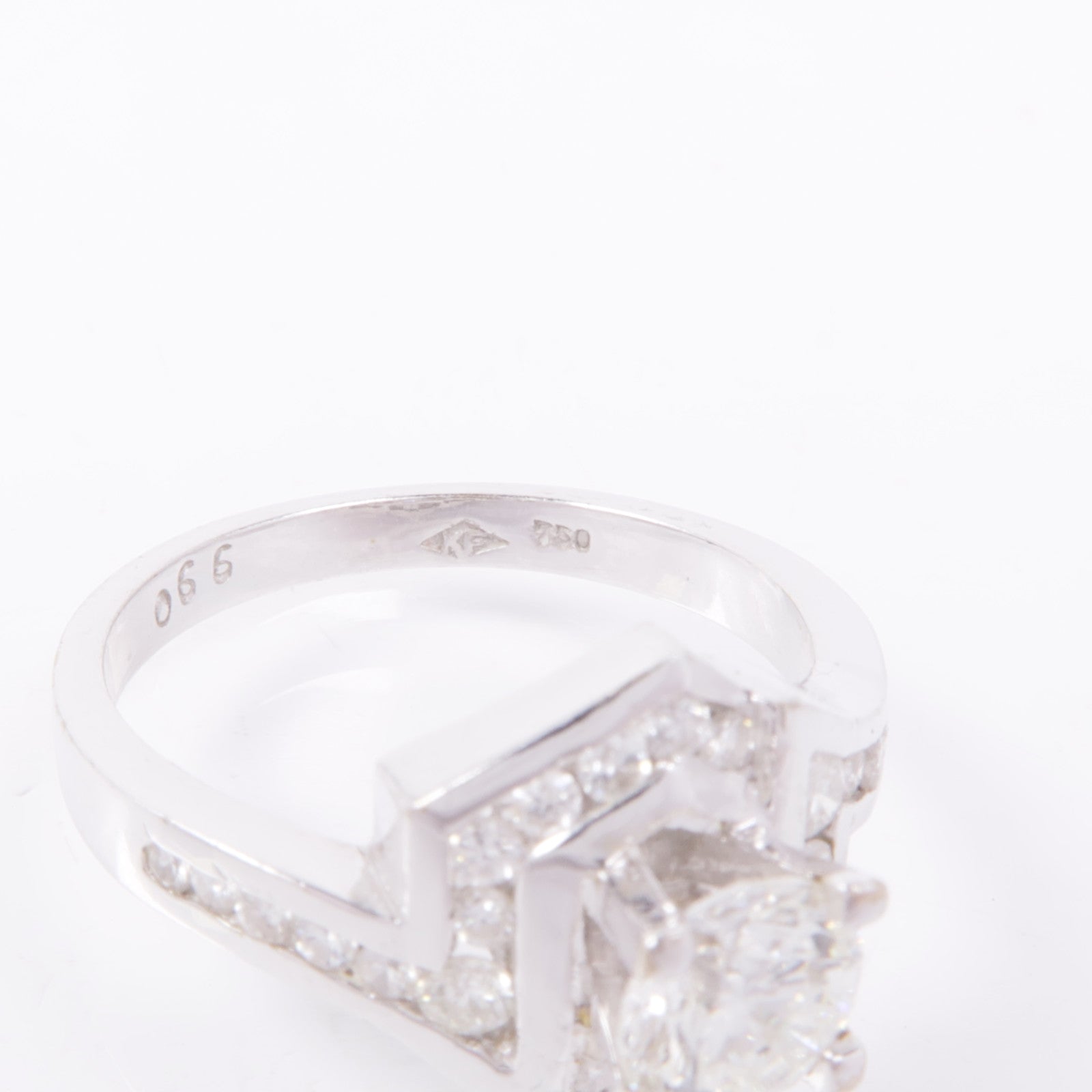 JEWELRY 【激減優惠】18K白金Diamond Ring鑽石戒指US#6.5