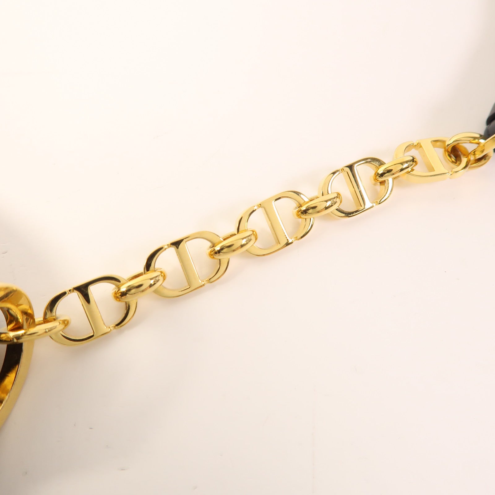 Dior 帆布Chain Shoulder Bag金扣肩背袋