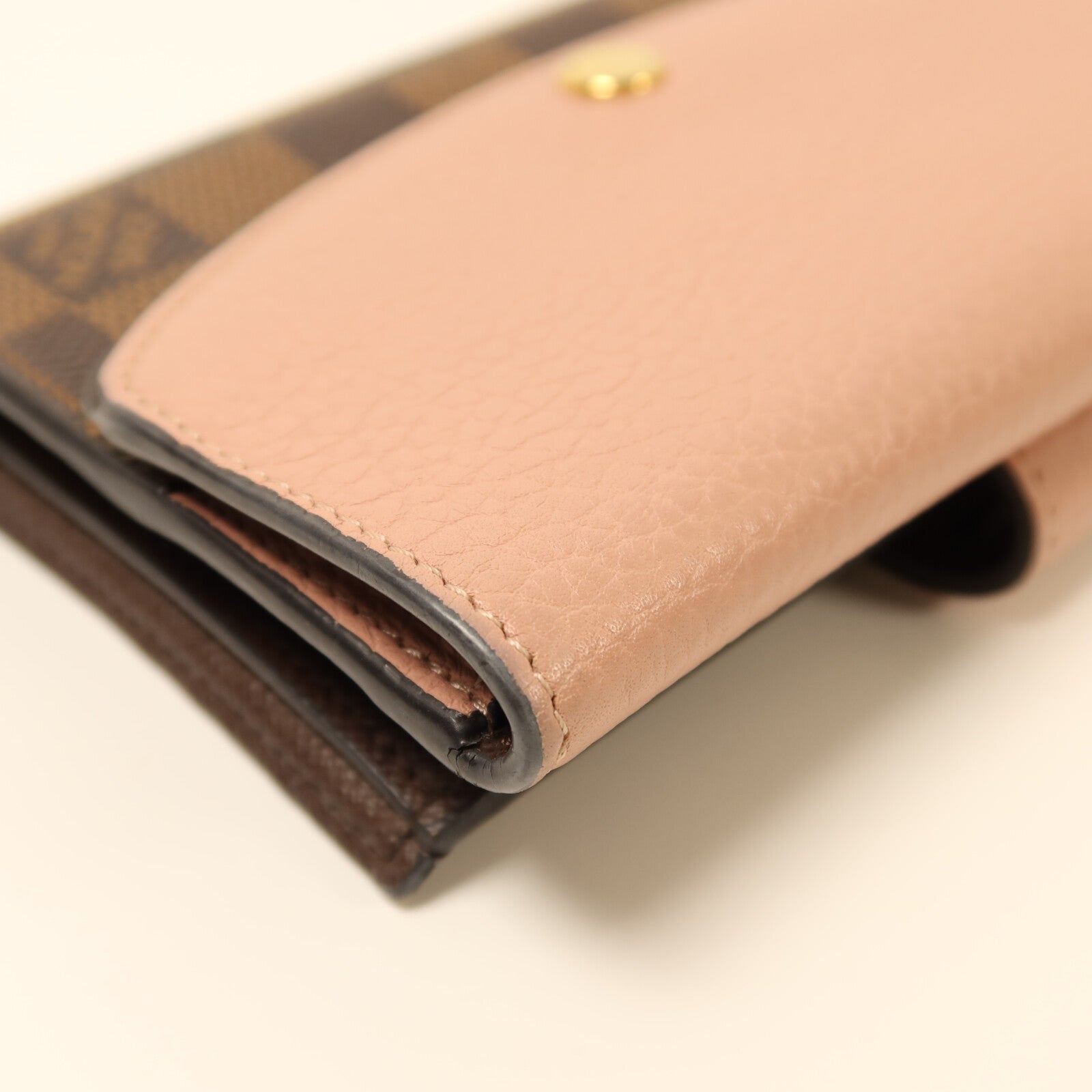 LOUIS VUITTON Damier Portefeuille Normandy Wallet金扣錢包