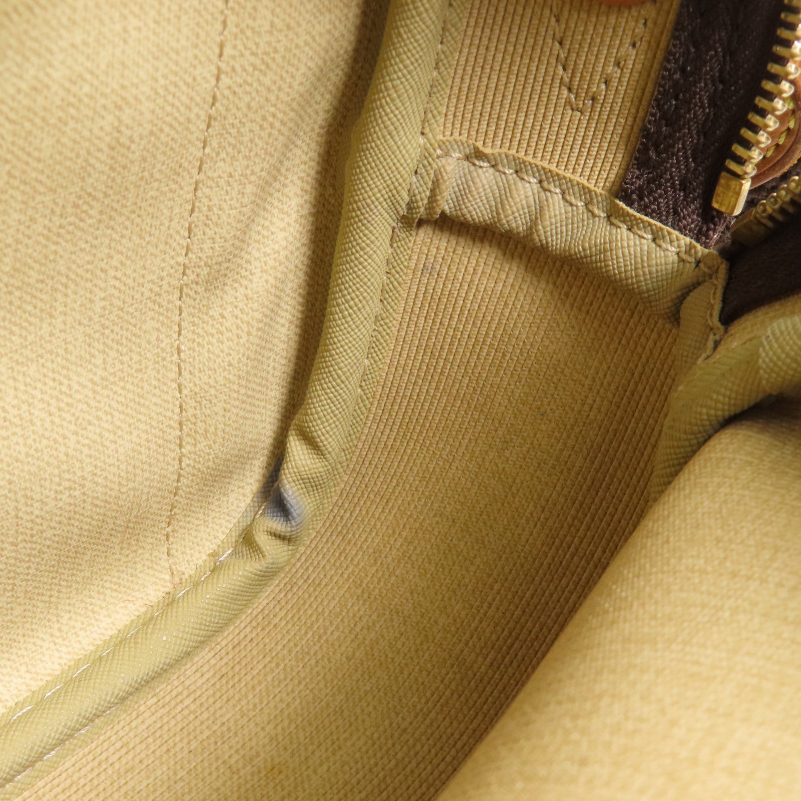 LOUIS VUITTON Monogram Reporter PM金扣肩背袋棕色