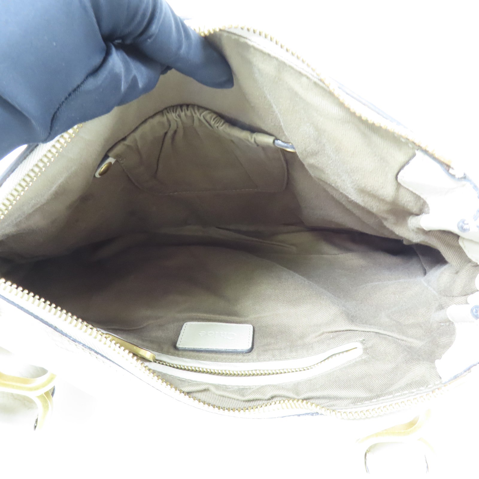 Chloe 牛皮皮革Marcie金扣肩背袋