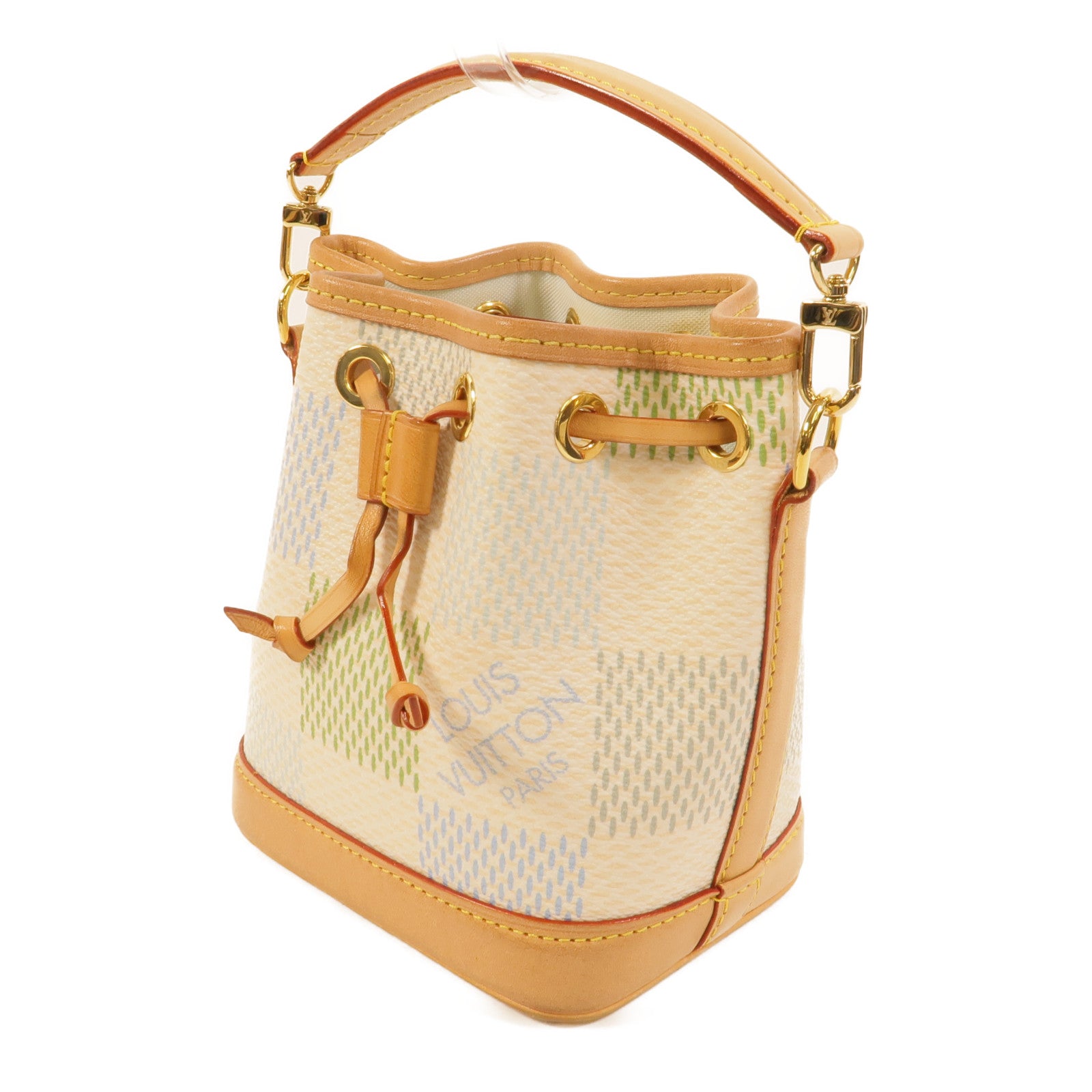 LOUIS VUITTON Damier Giant Canvas Nano Noe手挽肩背兩用袋