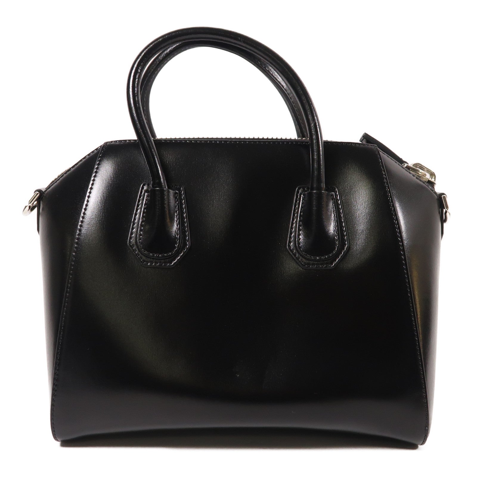GIVENCHY 牛皮皮革Antigona Bag銀扣手挽肩背兩用袋