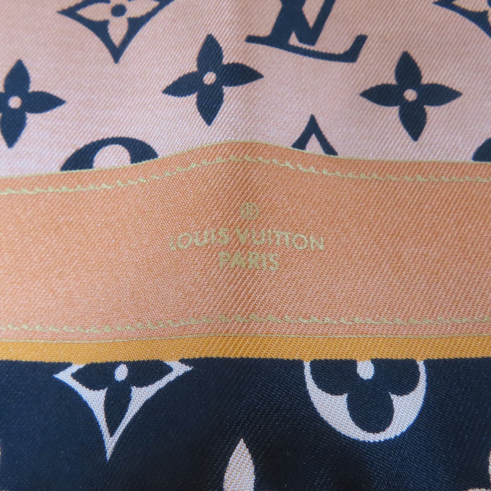 LOUIS VUITTON 絲質Rising Confidential Scarf絲巾紅色/黑色/粉紅色/橙色
