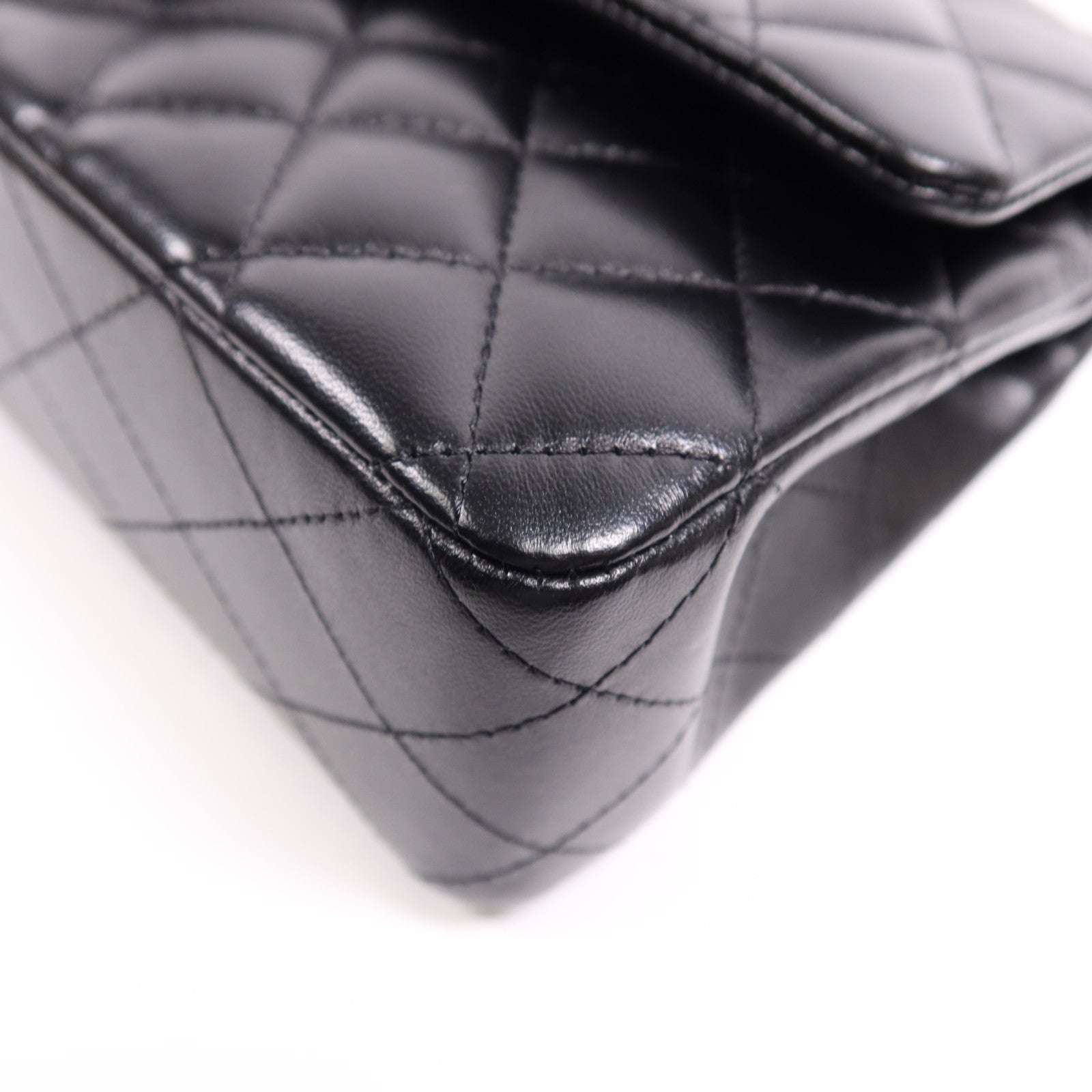 CHANEL 羊皮皮革Classic 25金扣鏈帶肩背袋